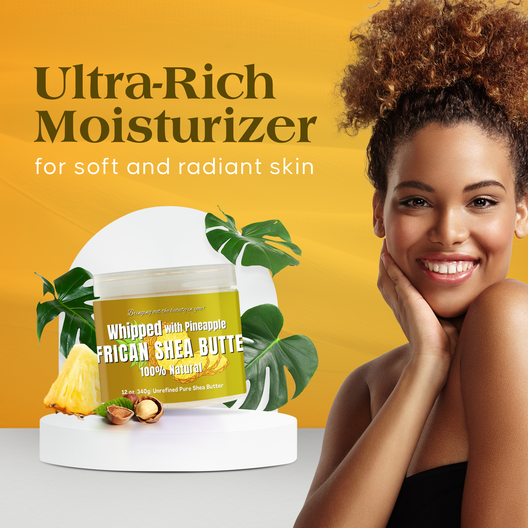 RA Cosmetics | Whipped African Ivory Shea Butter - Pineapple, photo 8 of 8