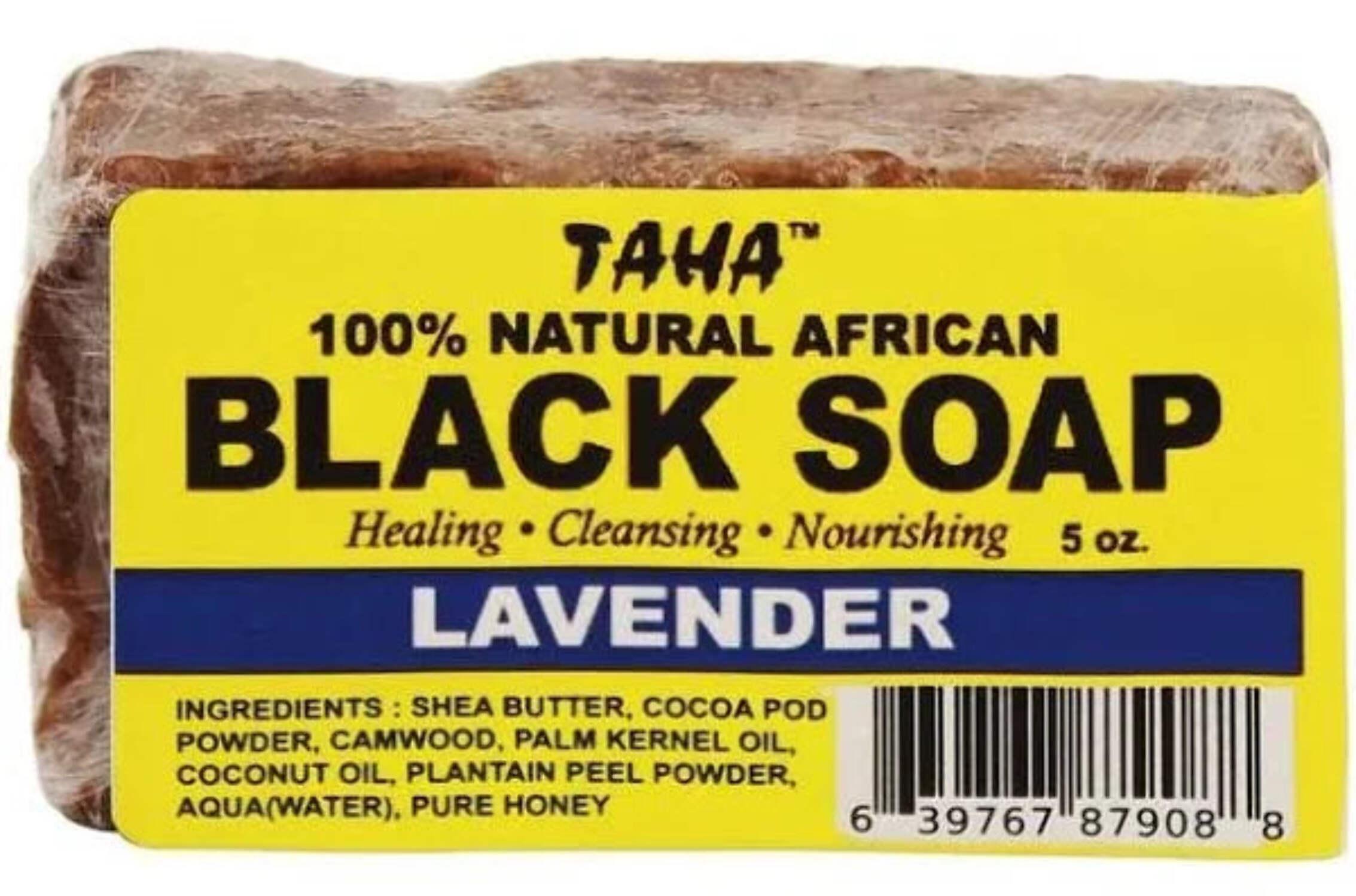 TAHA | 100% Natural African Black Soap - Lavender