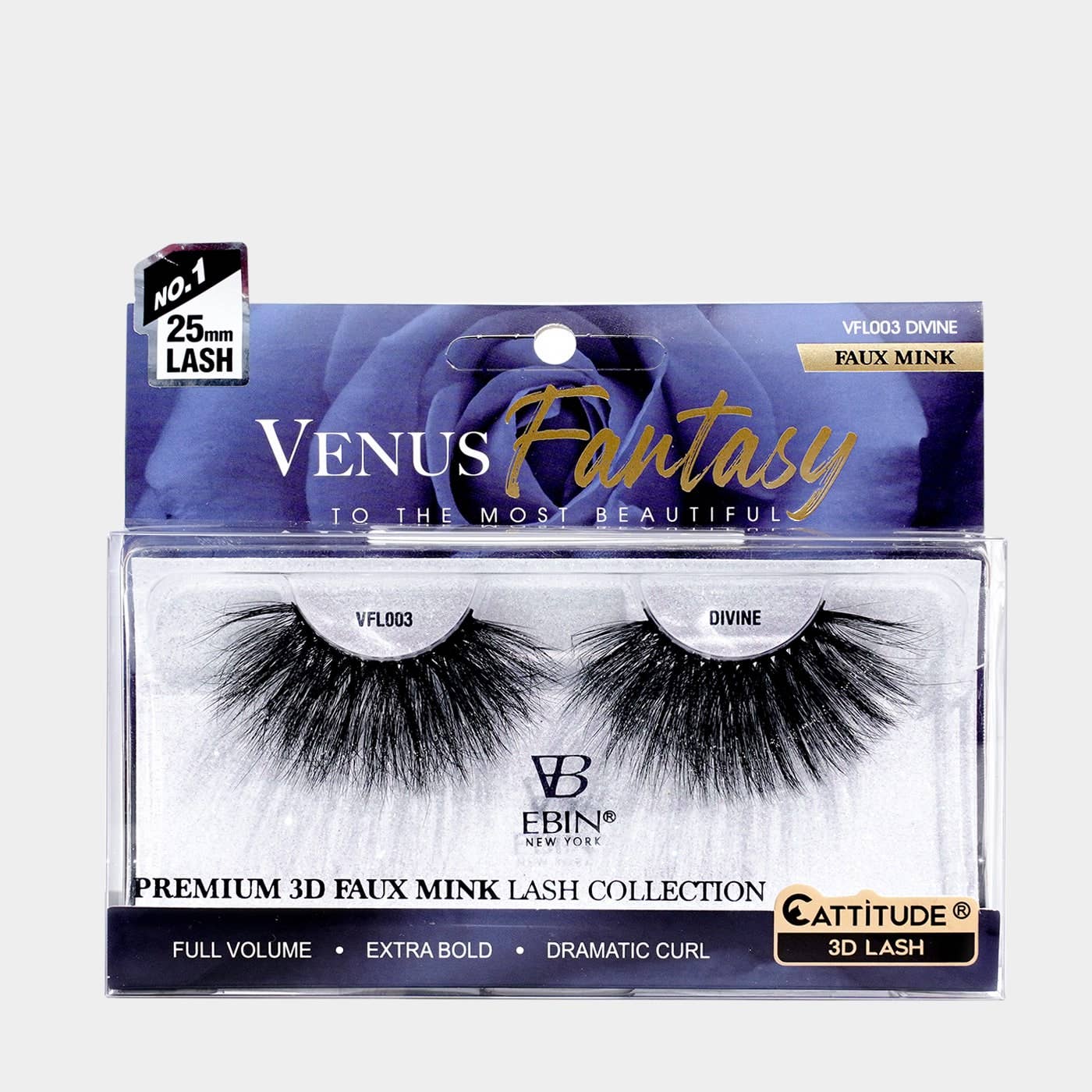 EBIN NEW YORK | Venus Fantasy 25mm Faux Mink 3D Lashes, photo 6 of 8