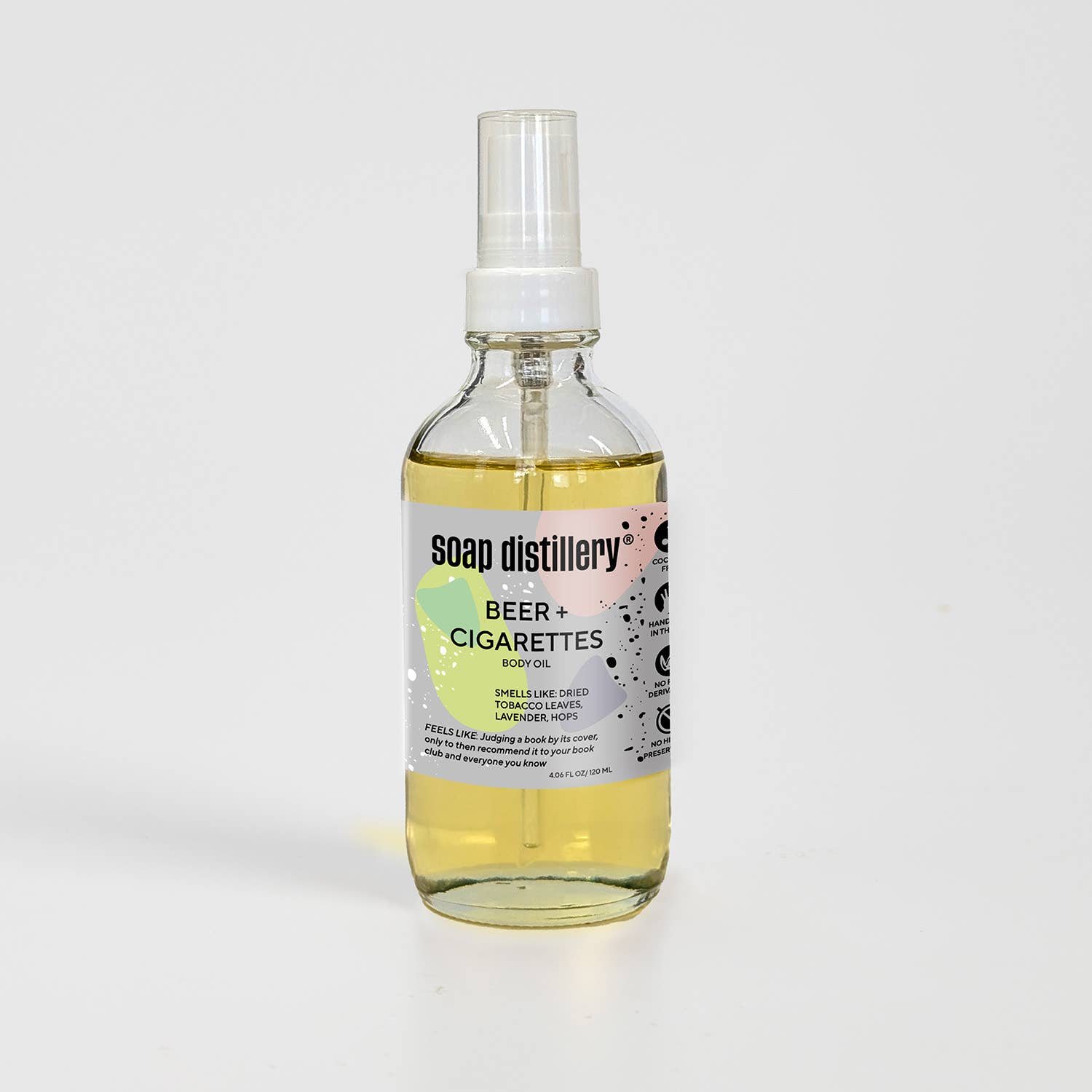 Soap Distillery - Beer + Cigarettes Botanical Body Oil, photo 2 of 3