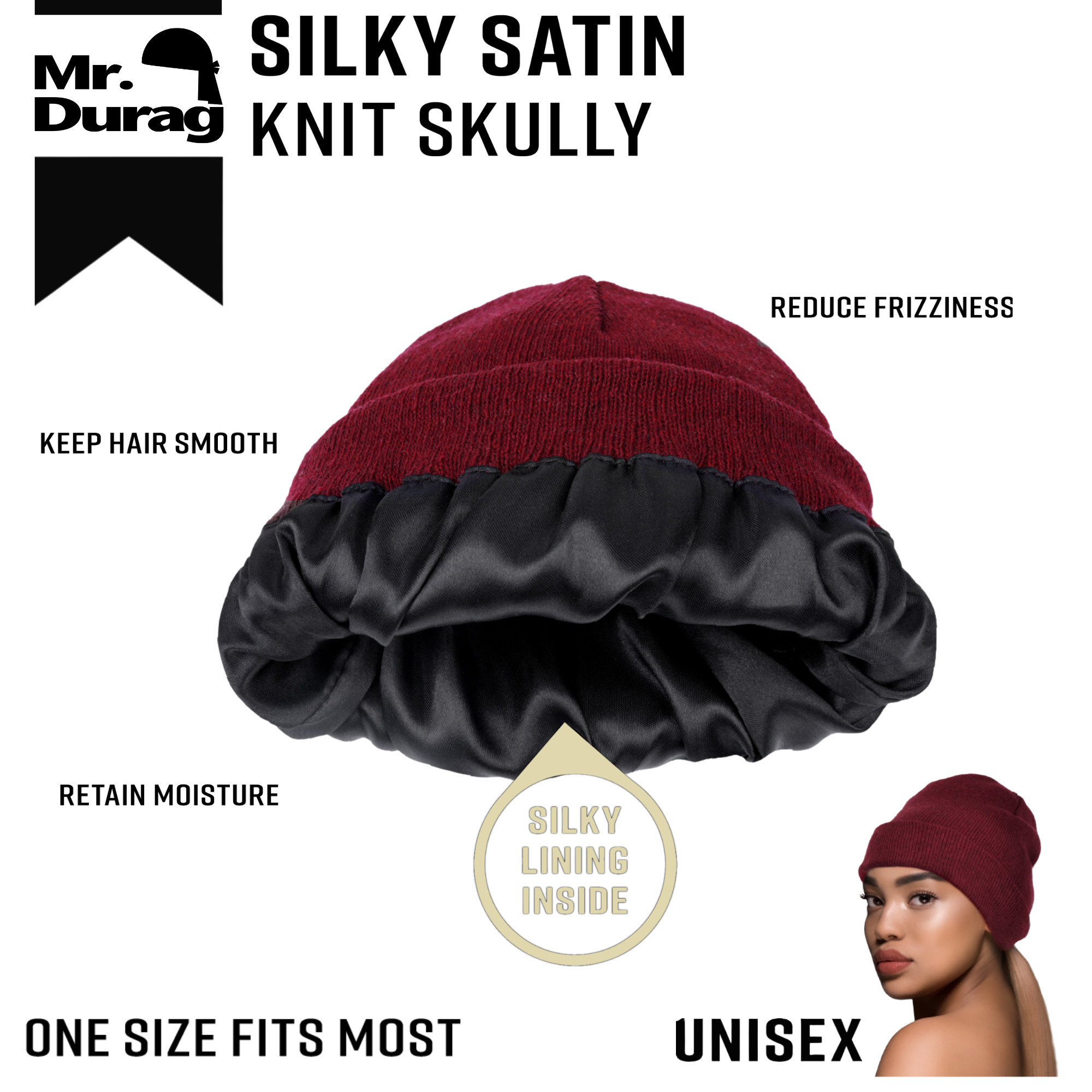 Annie International | Silky Satin Knit Skully, photo 2 of 8