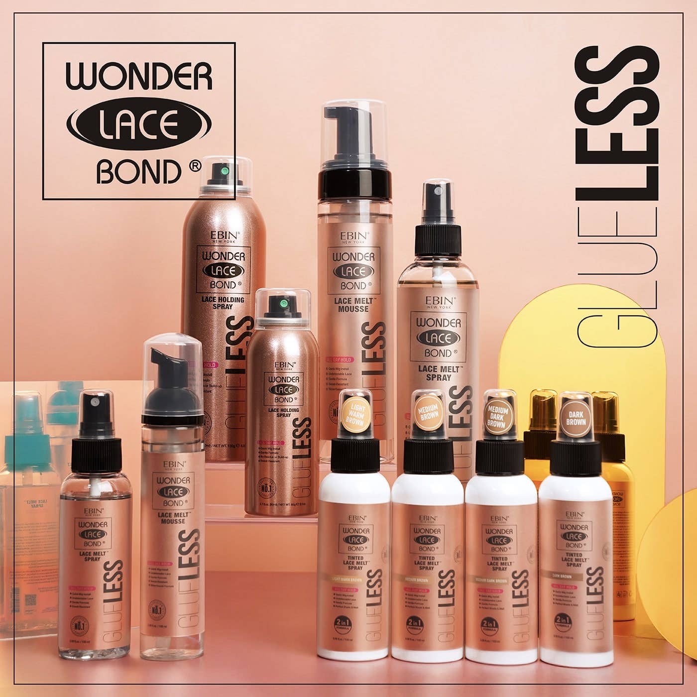EBIN NEW YORK - Wonder Lace Bond GLUELESS - Lace Holding Spray, photo 3 of 8