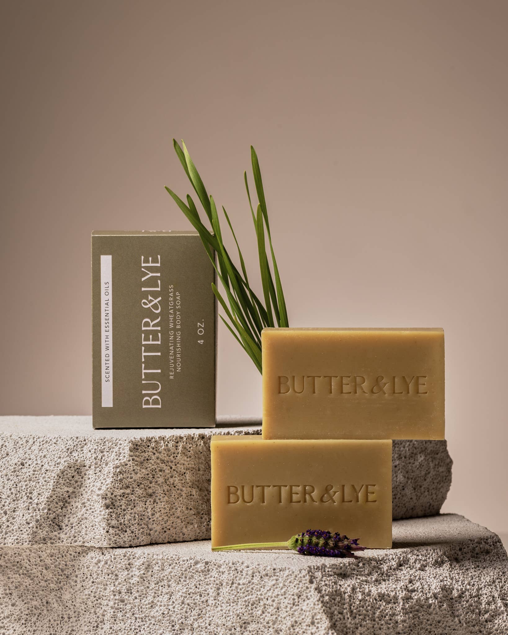 Butter & Lye | Rejuvenating Wheatgrass Nourishing Body Soap, photo 1 of 5