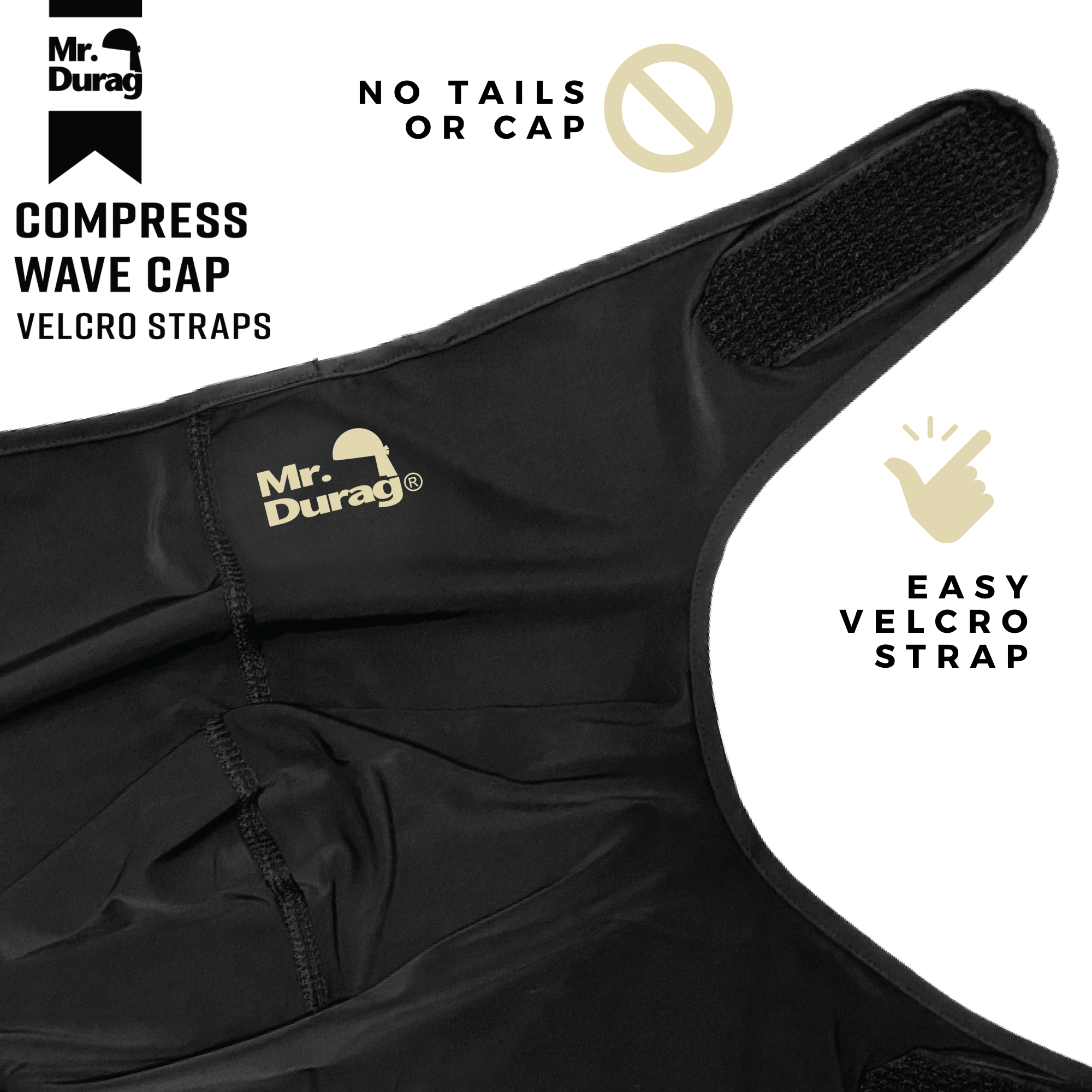 Annie International | Mr. Durag Spandex Velcro Compress Wave Cap, photo 4 of 6