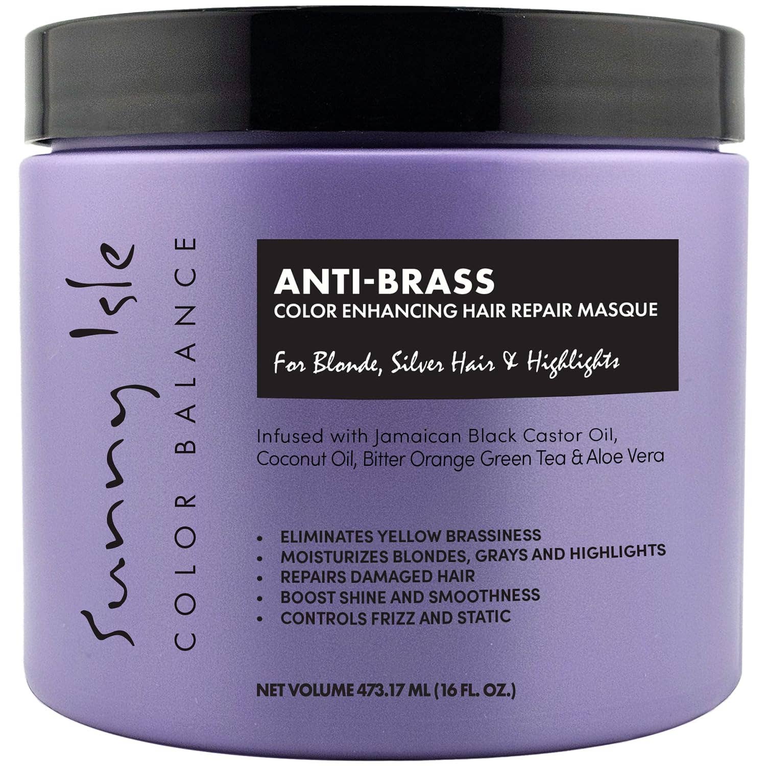 Sunny Isle | Color Enhancing Purple Hair Repair Masque, photo 1 of 3