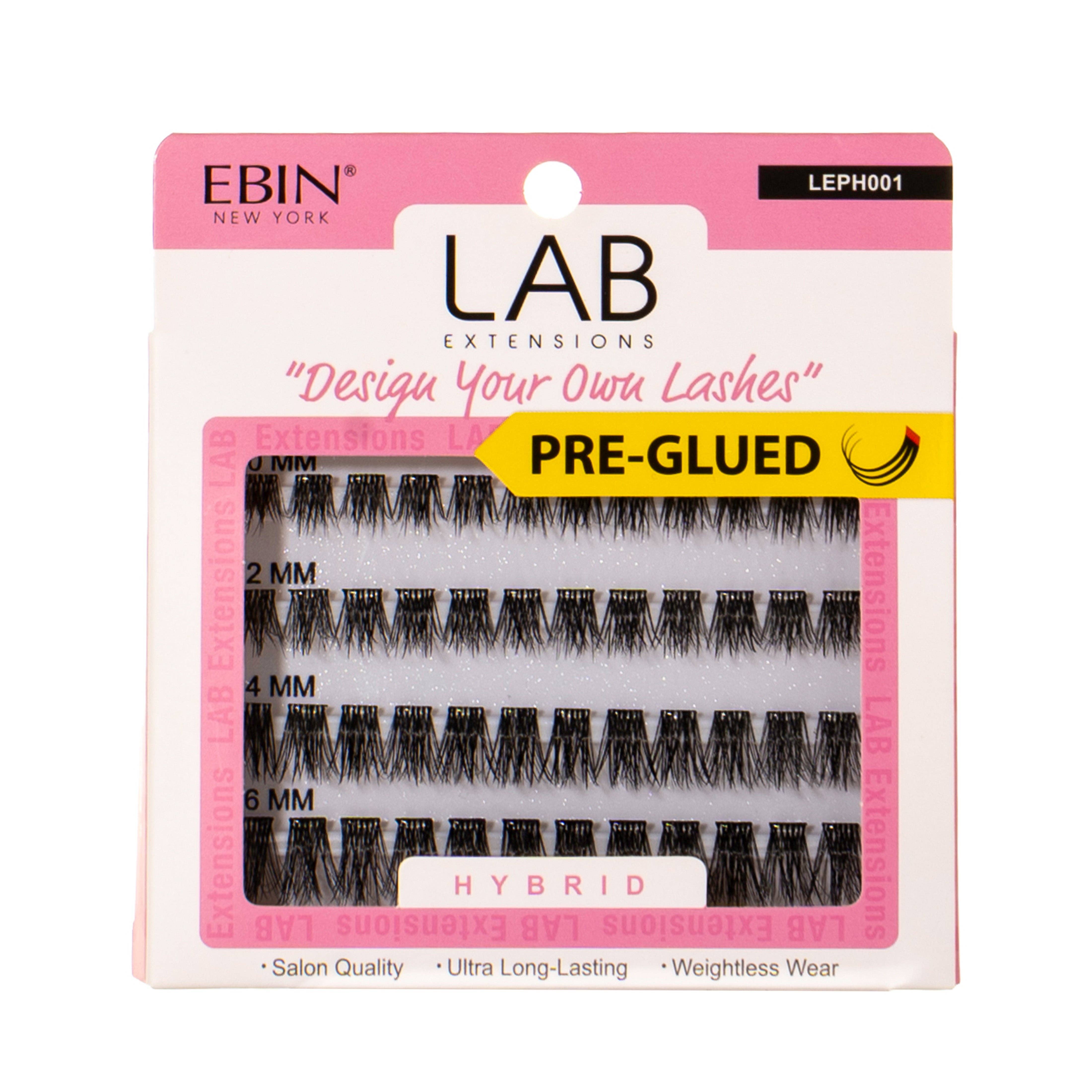 EBIN NEW YORK - LAB EXTENSIONS DIY Cluster Lashes - Hybrid (Pre-glued), photo 1 of 2