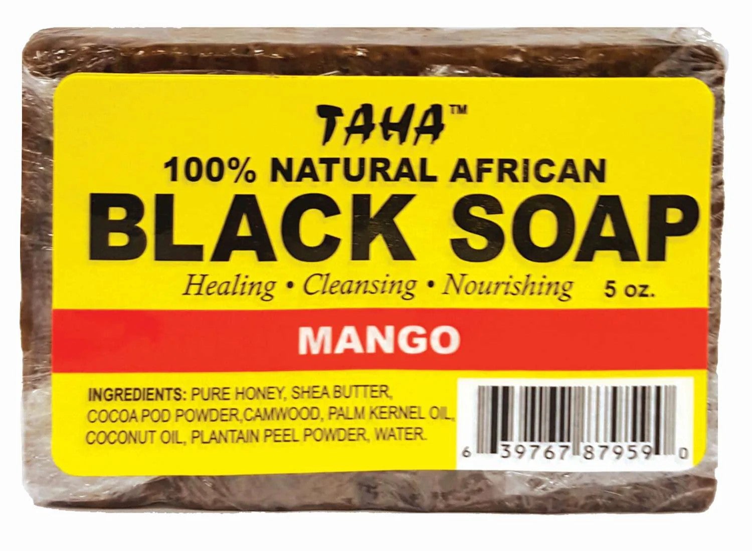 TAHA | 100% African Black Soap - Mango