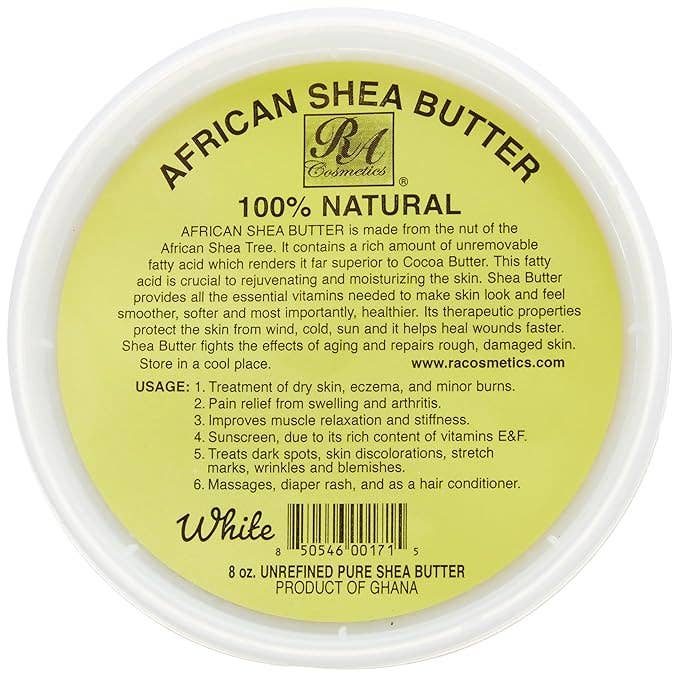 RA Cosmetics - 100% African Shea Butter, Ivory/White Solid - 8oz, photo 3 of 8