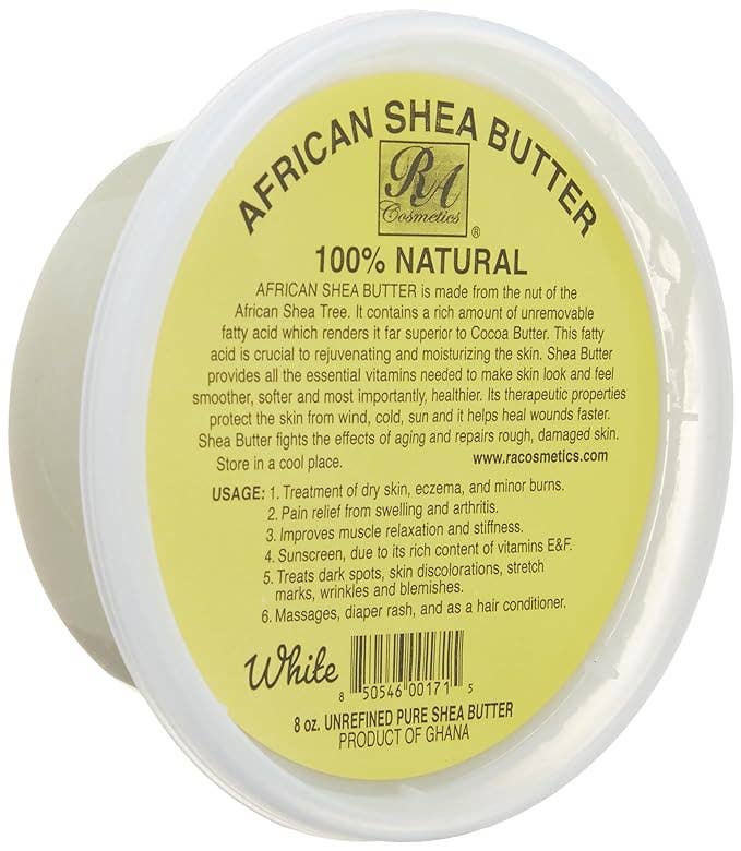 RA Cosmetics - 100% African Shea Butter, Ivory/White Solid - 8oz, photo 1 of 8