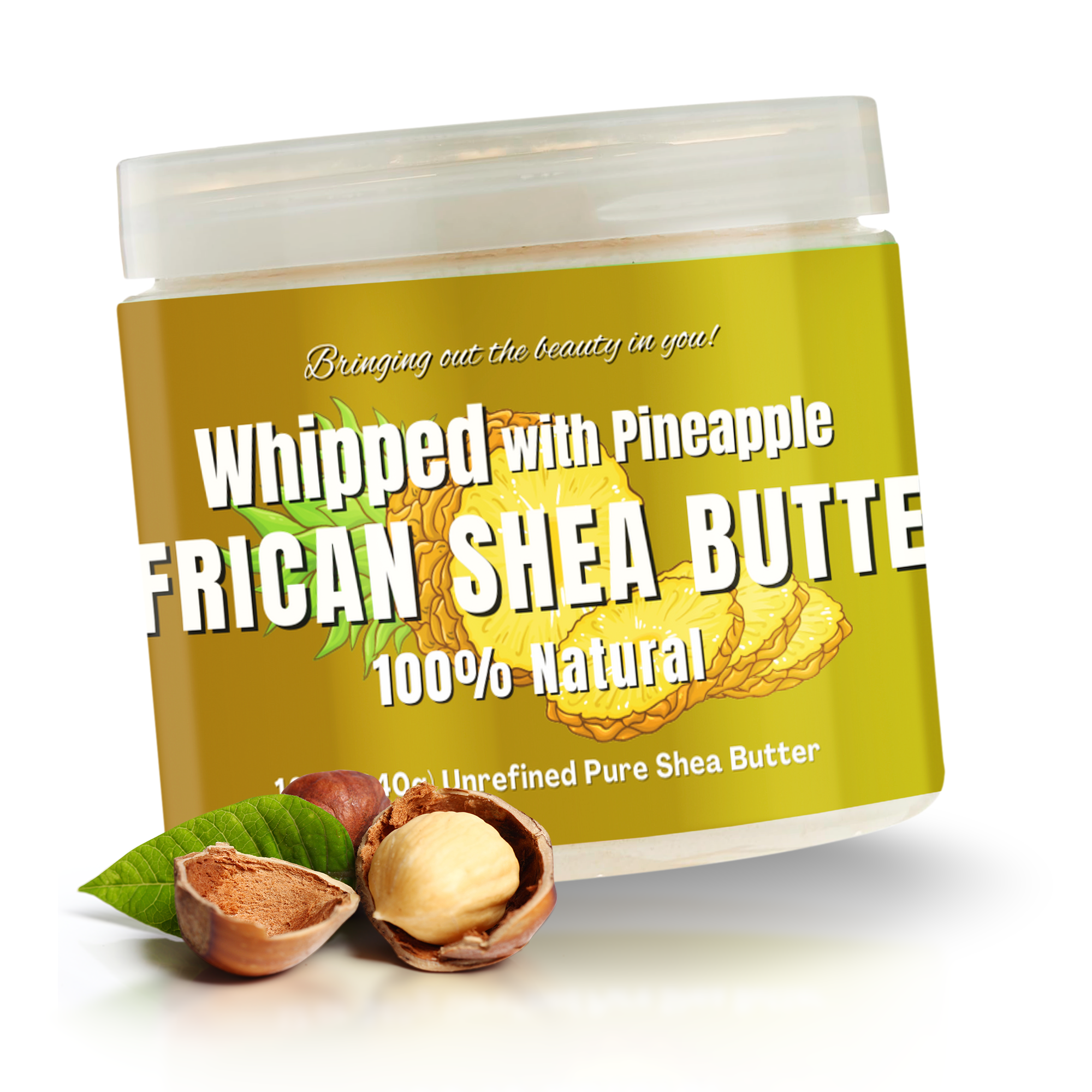 RA Cosmetics | Whipped African Ivory Shea Butter - Pineapple, photo 1 of 8