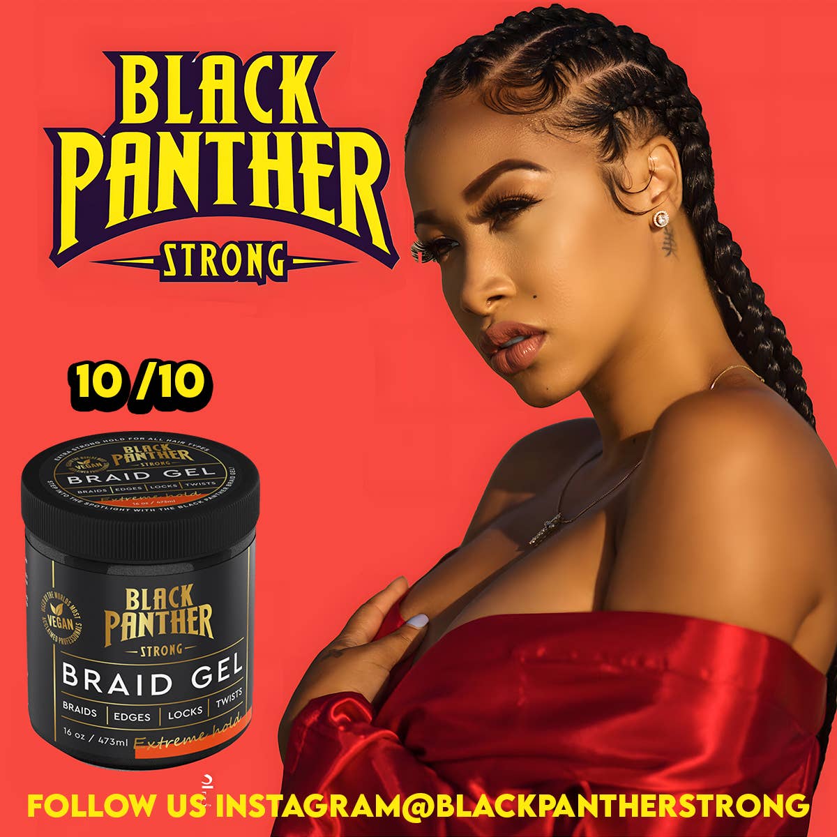 Black Panther Strong | Black Panther Professional Braid Gel 16 oz, photo 5 of 8
