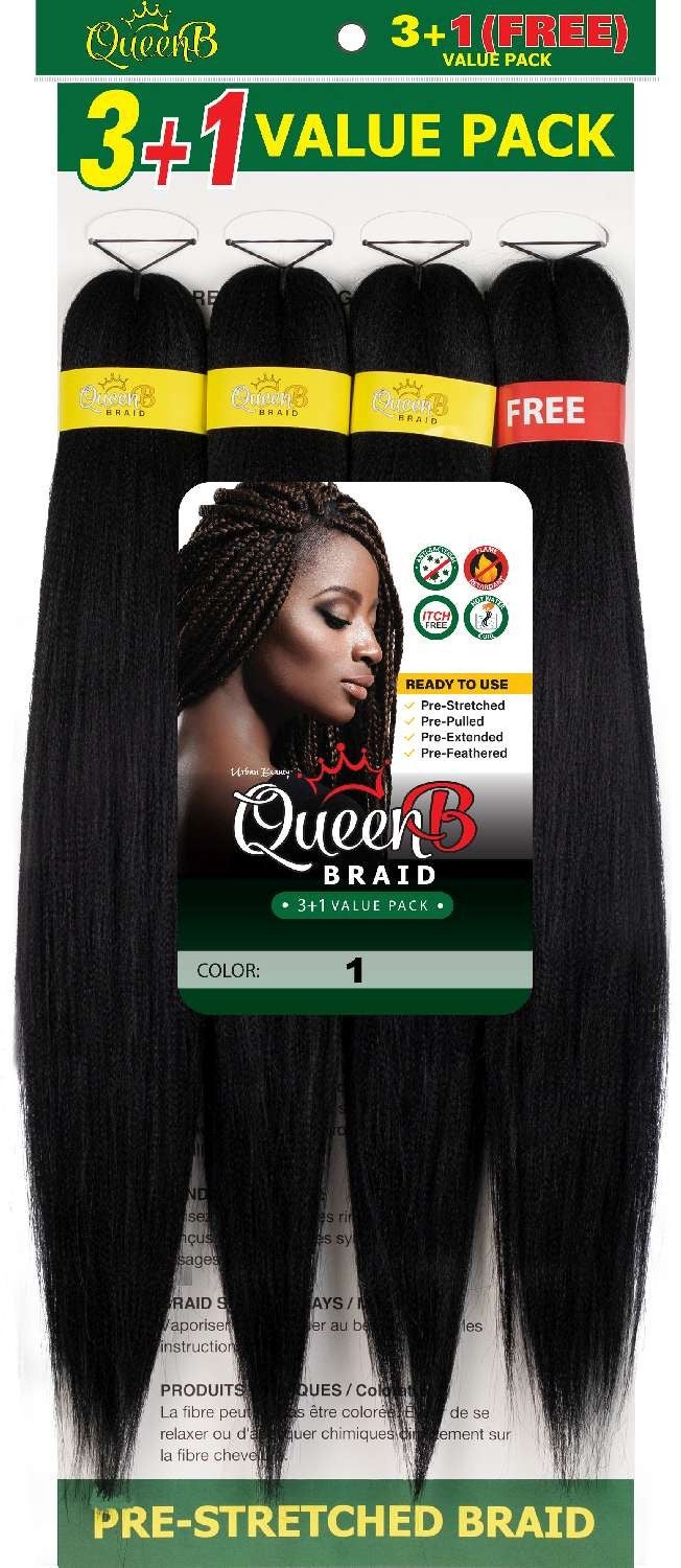 Queen B | 50" Braiding Hair 3+1 Multipack, photo 2 of 3