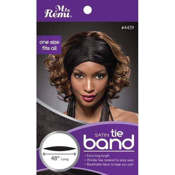 Annie International | Ms. Remi Satin Tie Band - Black
