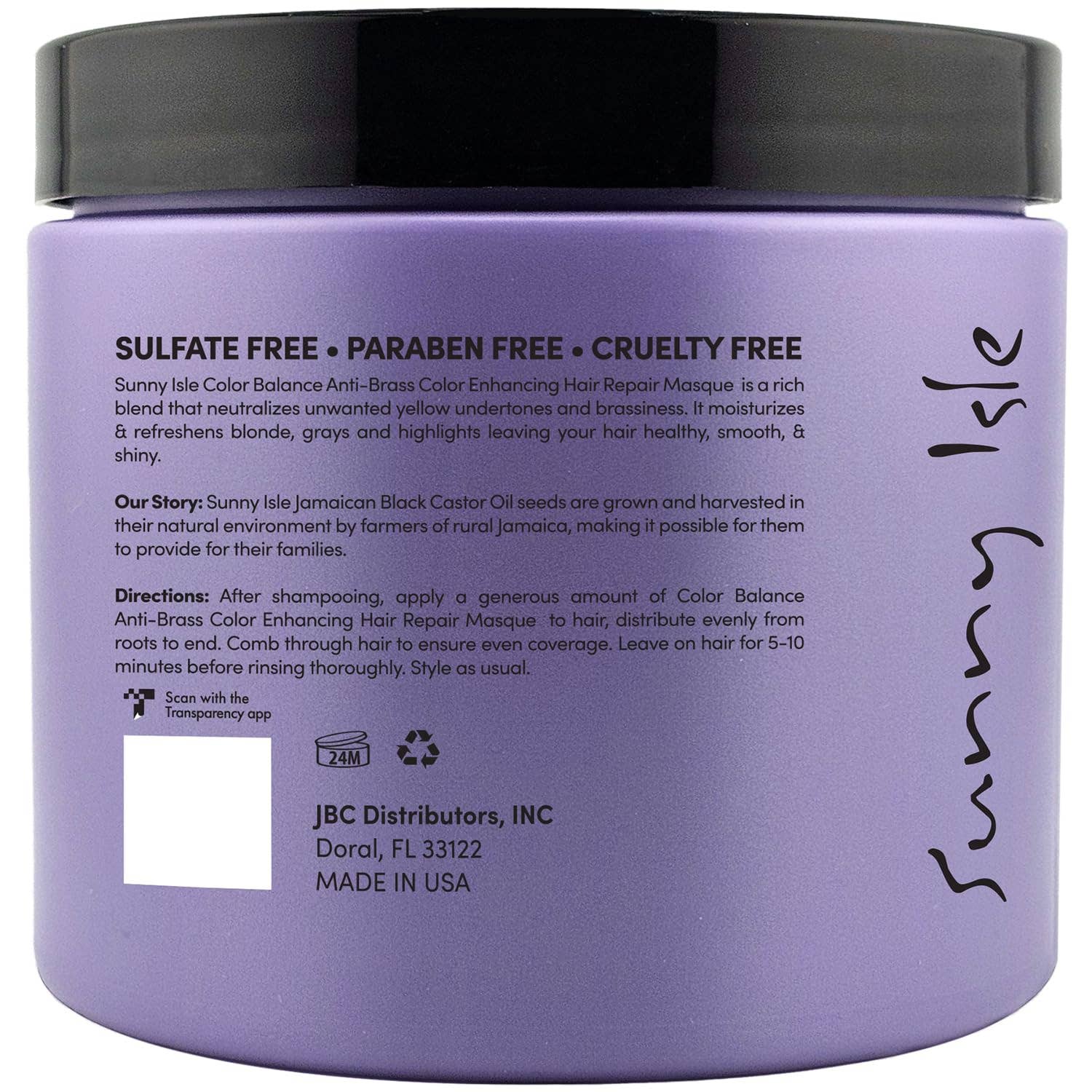 Sunny Isle | Color Enhancing Purple Hair Repair Masque, photo 2 of 3