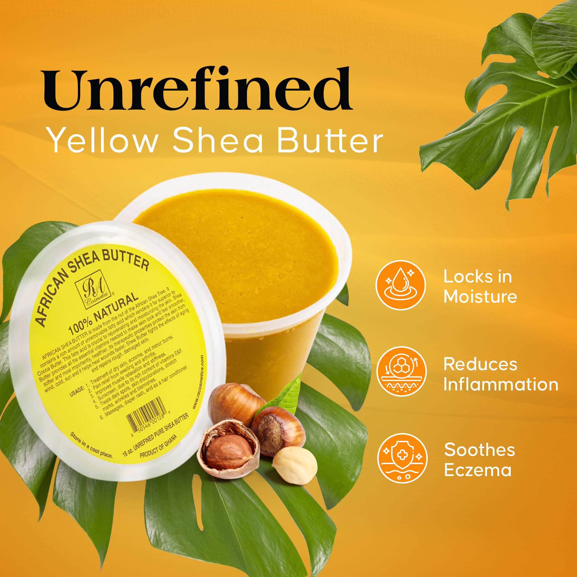 RA Cosmetics | 100% African Shea Butter - Yellow, photo 5 of 7