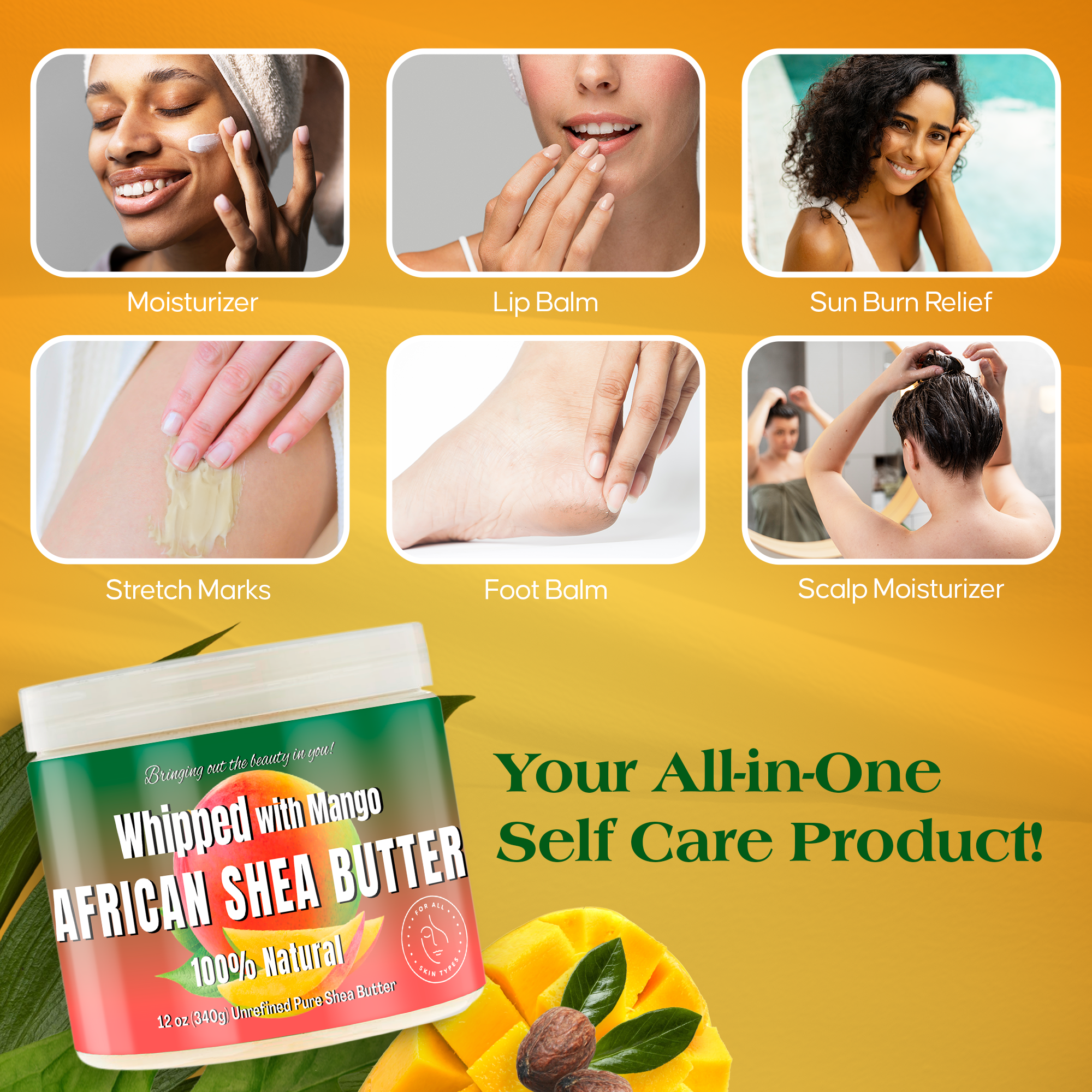 RA Cosmetics | Whipped African Ivory Shea Butter - Mango, photo 7 of 8