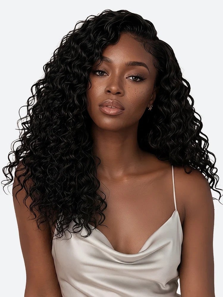 LUV | 100% Remy Human Hair Feather Crochet - Deep Wave 18", photo 1 of 3