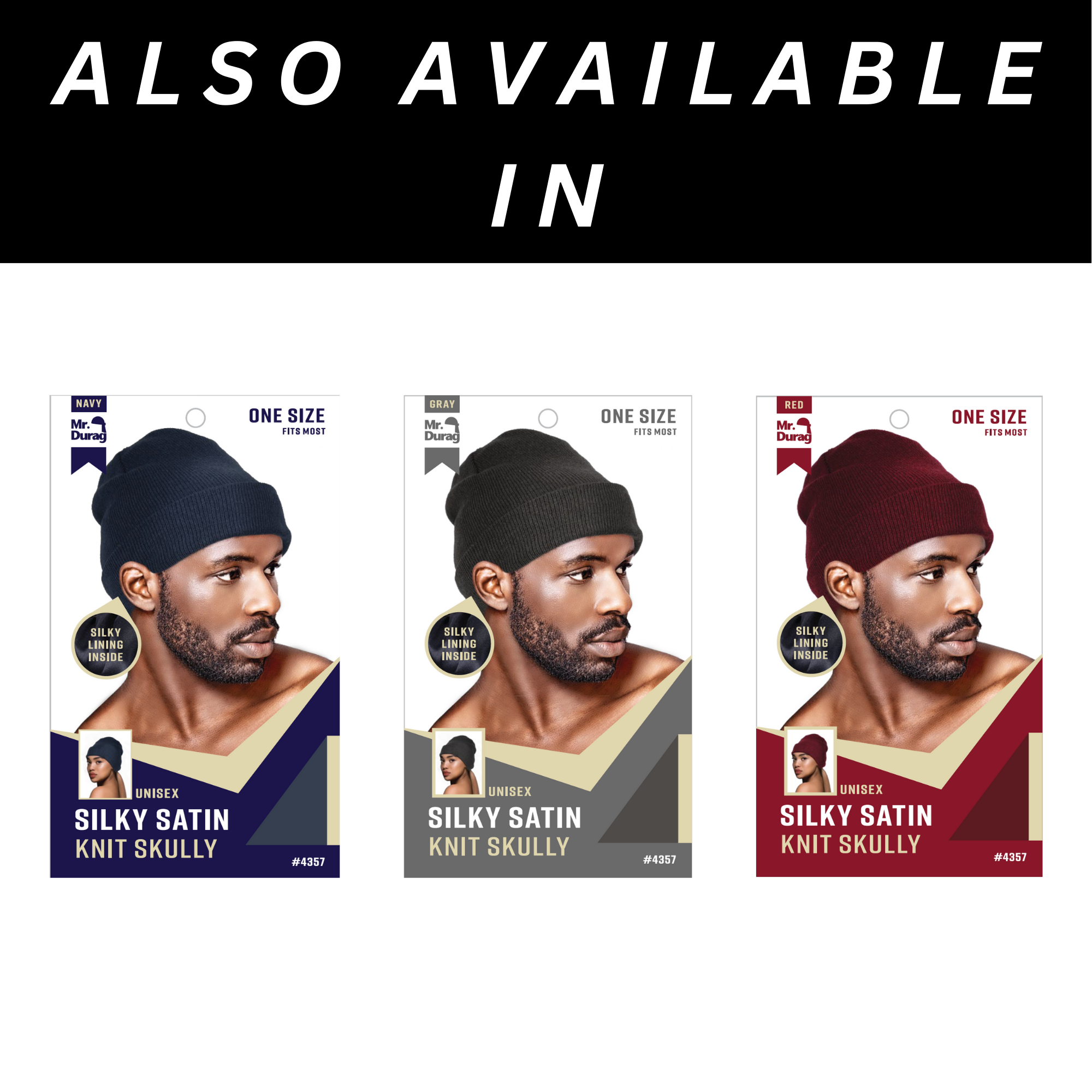Annie International | Mr. Durag Silky Satin Knit Skully, photo 5 of 6