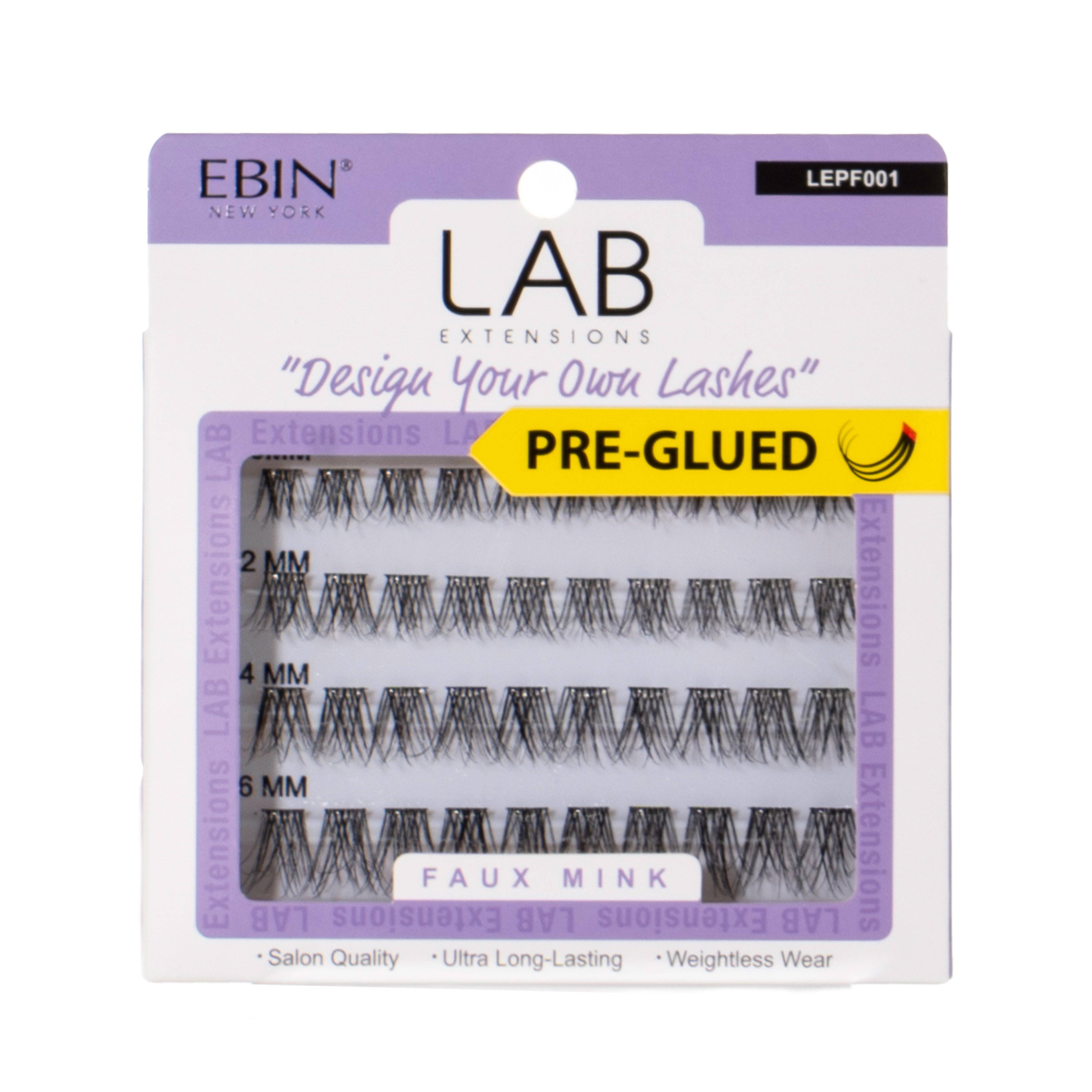 EBIN NEW YORK - LAB EXTENSIONS DIY Cluster Lashes - Faux Mink (Pre-glued), photo 1 of 2