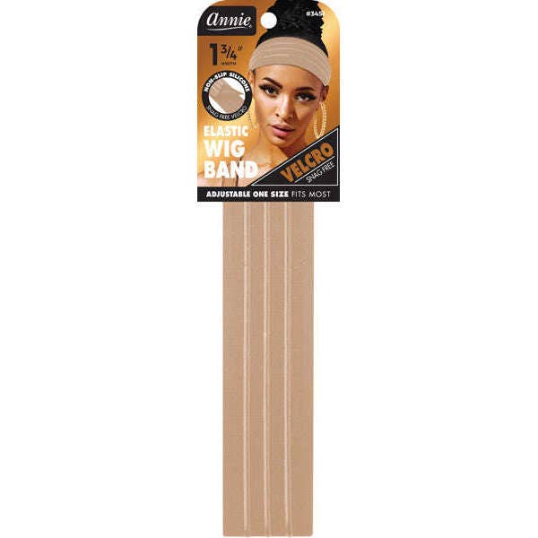 Annie International | Annie Velcro Wig Band 4.5cm Silicone Grip Light Brown