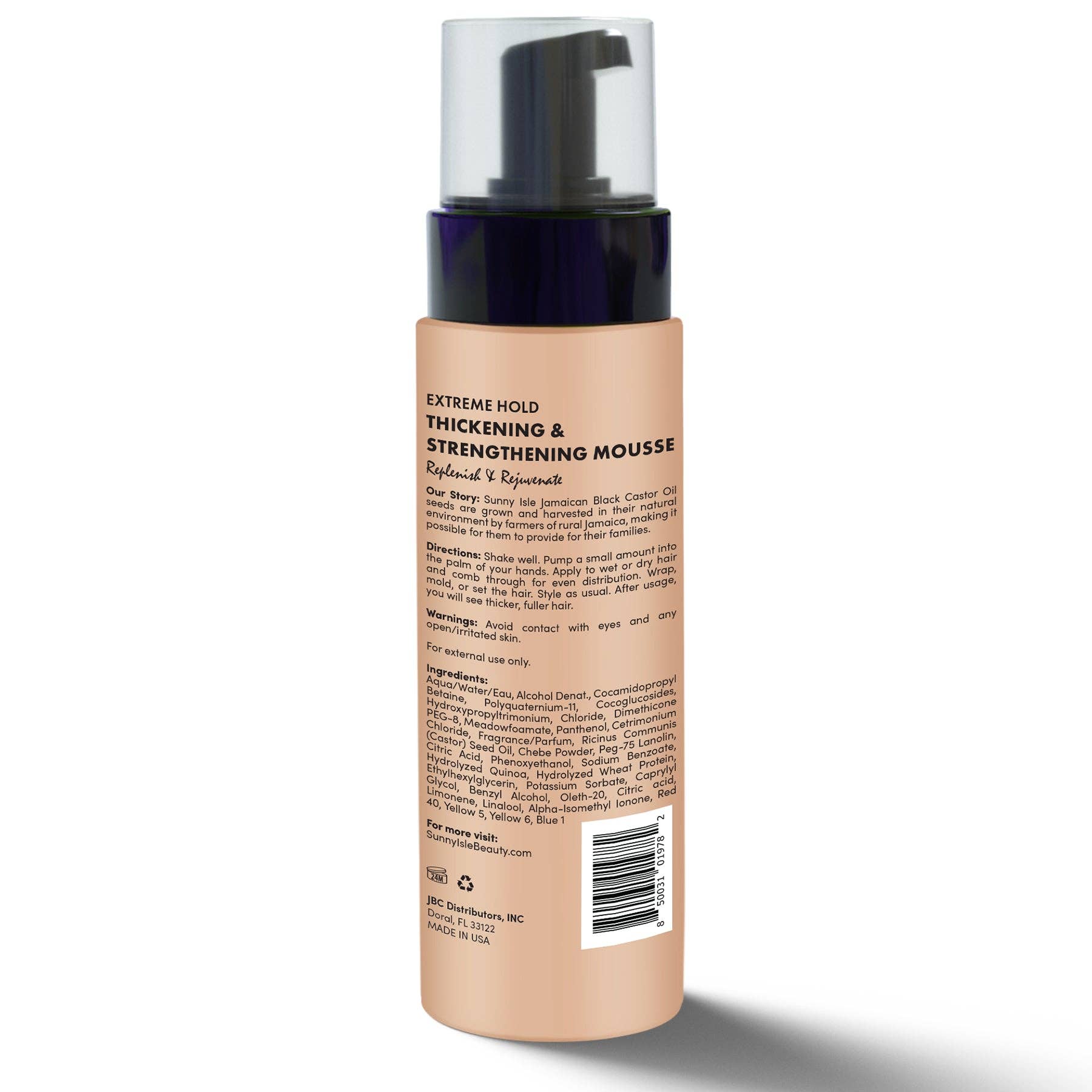 Sunny Isle - Sunny Isle Pure Chebe Extreme Hold Thickening & Strengthening Mousse 8oz, photo 2 of 2