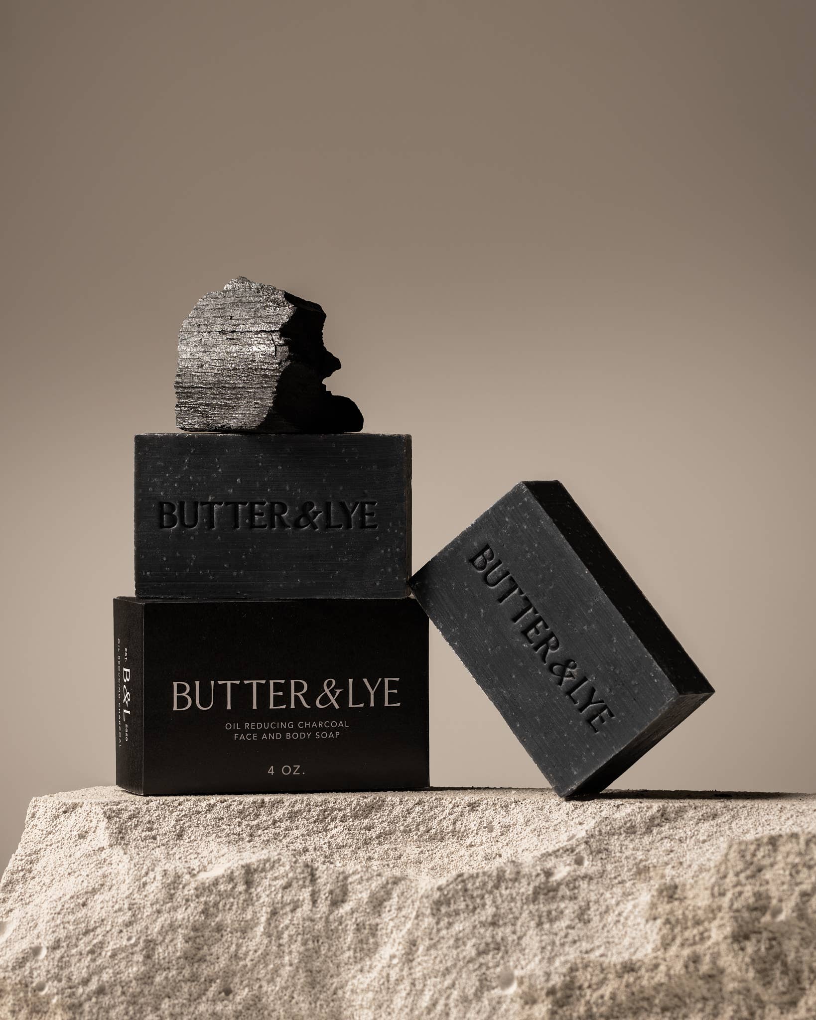 Butter & Lye | Oil-reducing Charcoal Face and Body Soap, photo 1 of 4