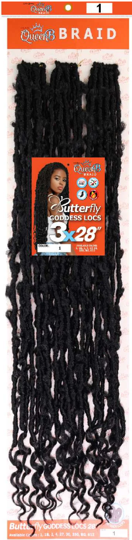 Queen B | Butterfly Goddess Locs 28" 3X