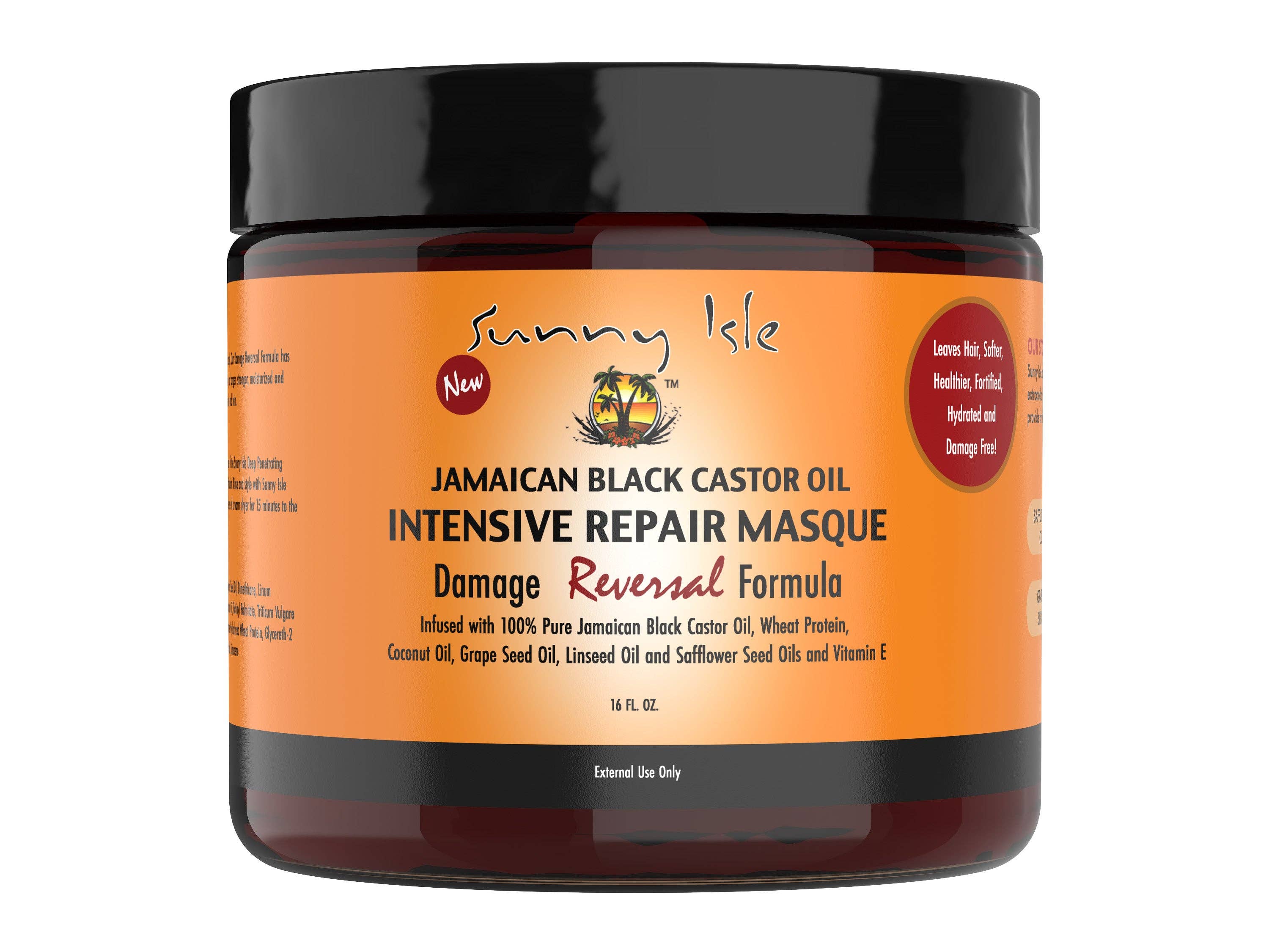 Sunny Isle - Sunny Isle Jamaican Black Castor Oil Intensive Repair Masque - 16 oz., photo 1 of 4