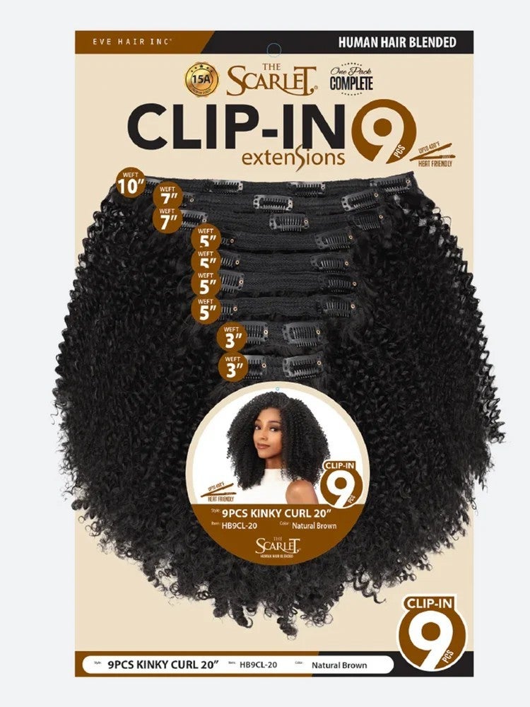 Scarlet | Human Blended Clip-In Kinky Curly 20" (9pcs), photo 2 of 3