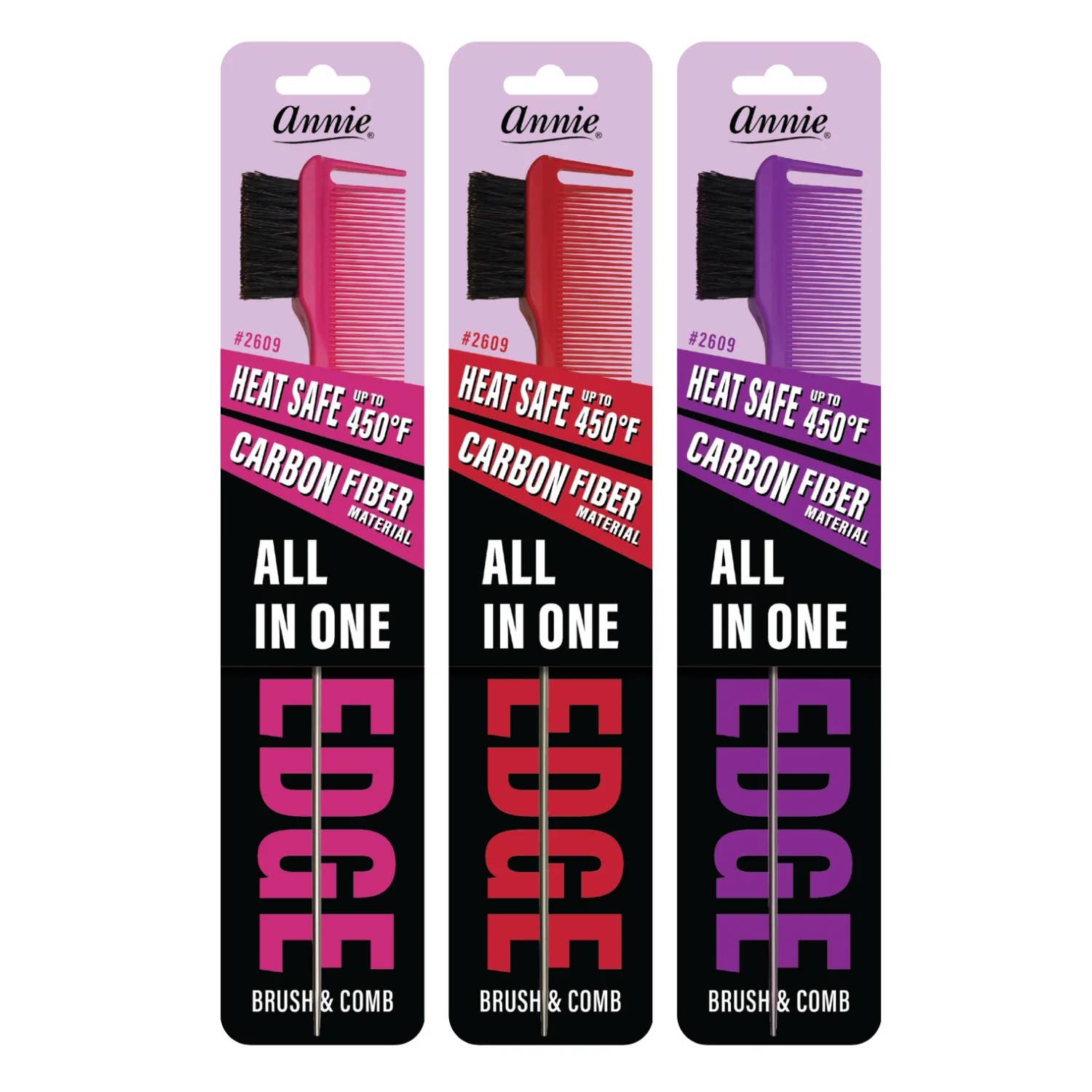 Annie International | All In One Edge Brush Natural Boar Bristle, photo 2 of 2