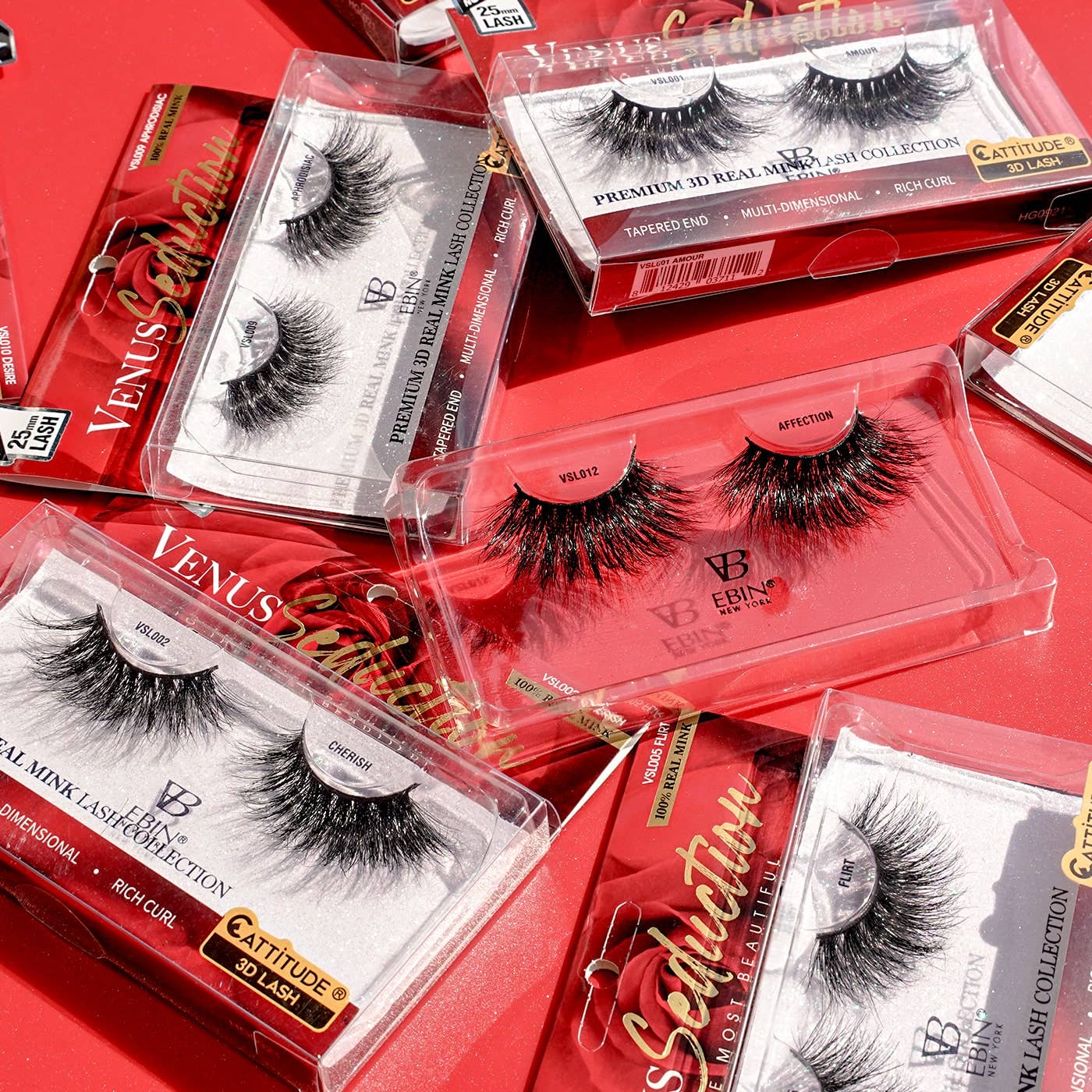 EBIN NEW YORK | Venus Seduction 25mm Real Mink 3D Lashes, photo 2 of 8