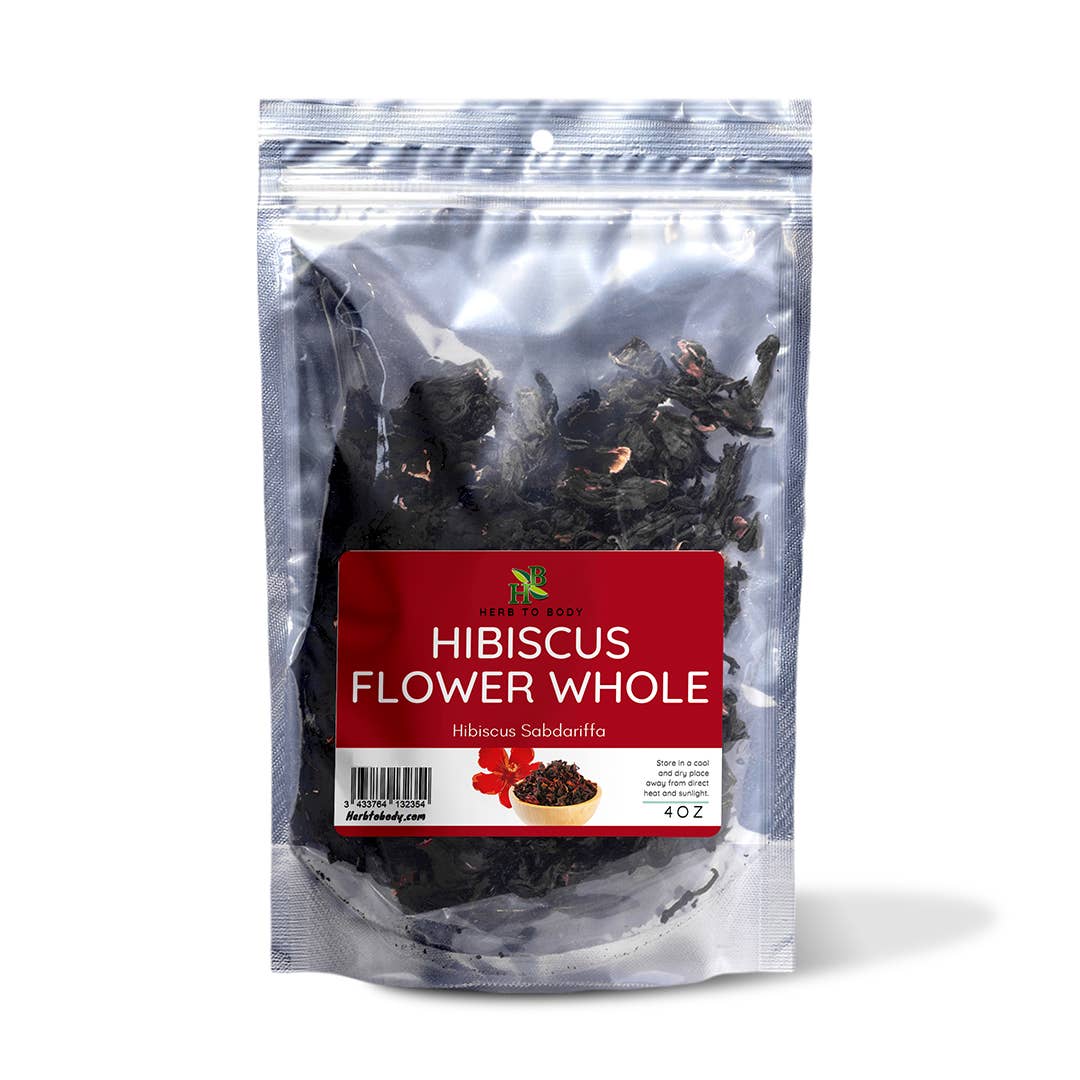 Herb To Body - Hibiscus Flower Whole Bulk | Culinary & Tea Use - 4oz, photo 1 of 2