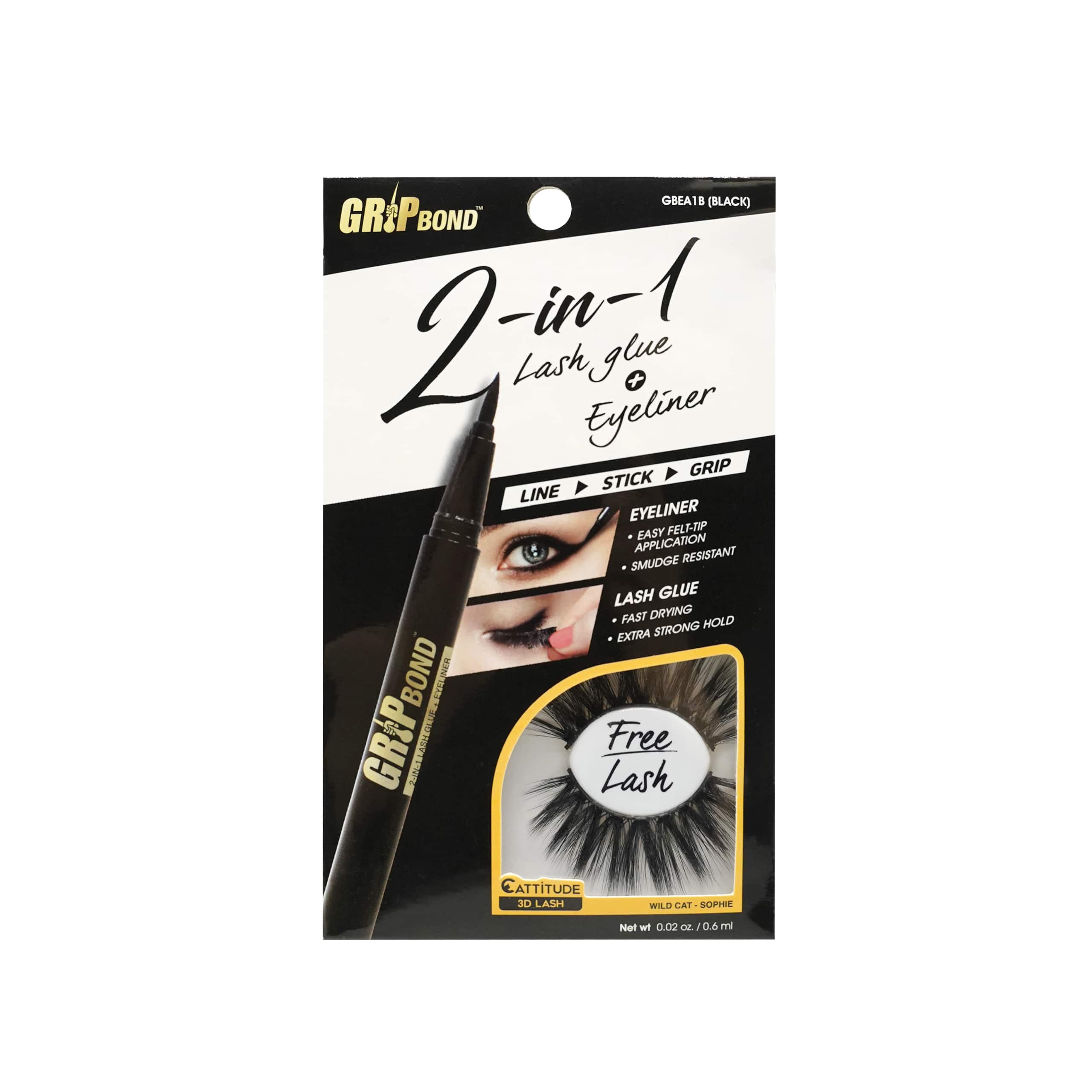 EBIN New York | Grip Bond 2-in-1 Eyeliner Glue - Black, photo 1 of 3