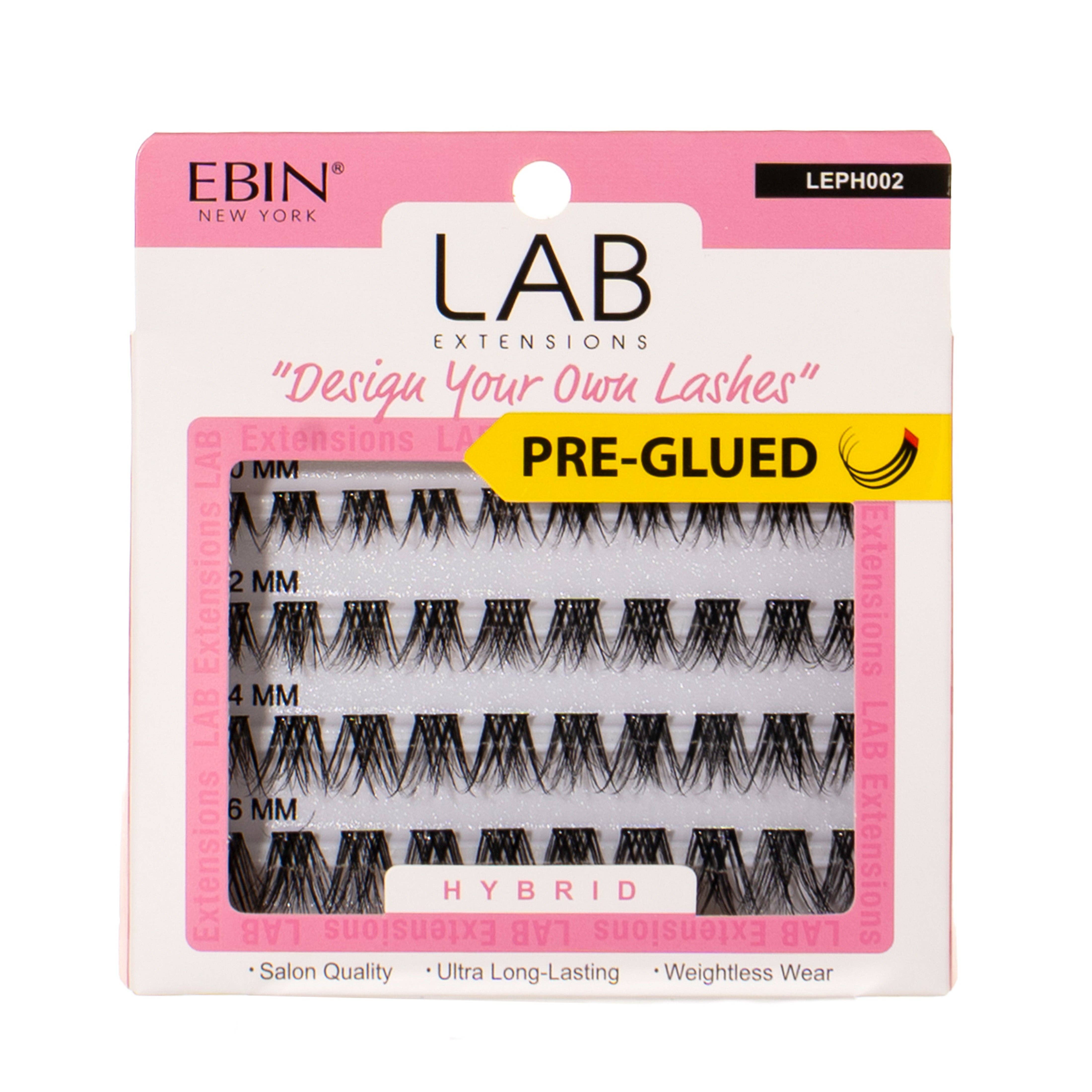 EBIN NEW YORK - LAB EXTENSIONS DIY Cluster Lashes - Hybrid (Pre-glued), photo 2 of 2