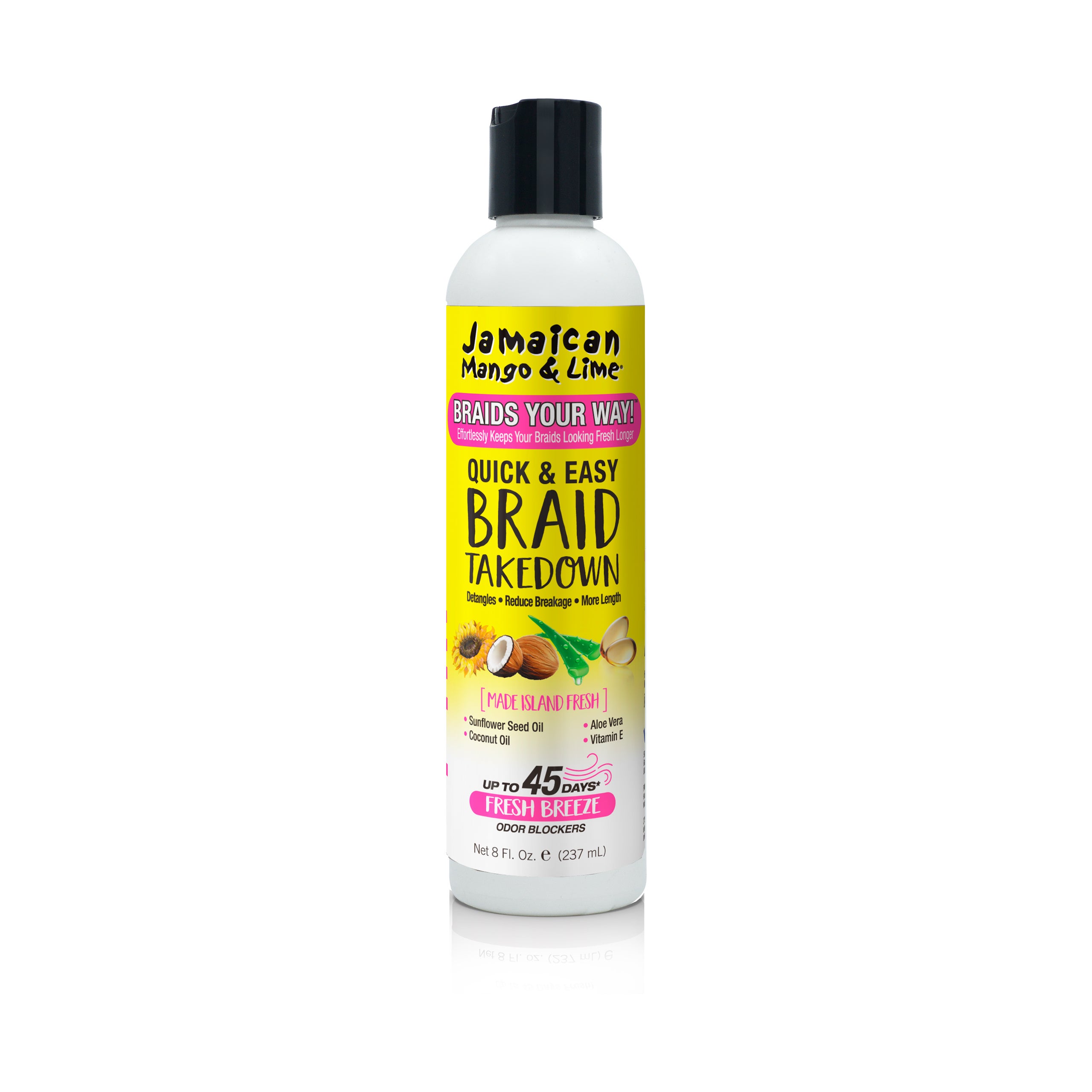 Jamaican Mango & Lime | Quick & Easy Braid Takedown
