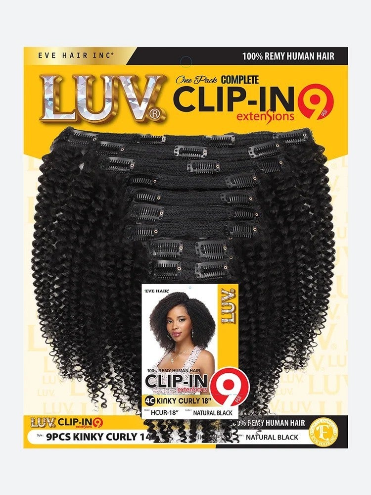 LUV | 100% remy human hair - Kinky Curly 18" (9pcs), photo 2 of 3