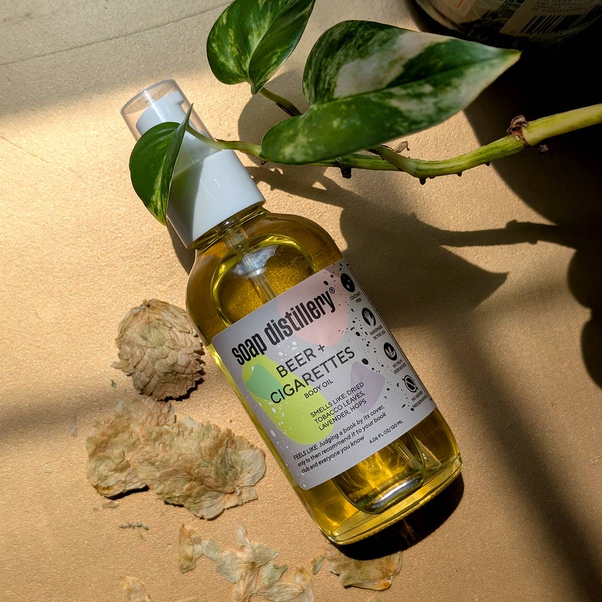 Soap Distillery - Beer + Cigarettes Botanical Body Oil, photo 1 of 3