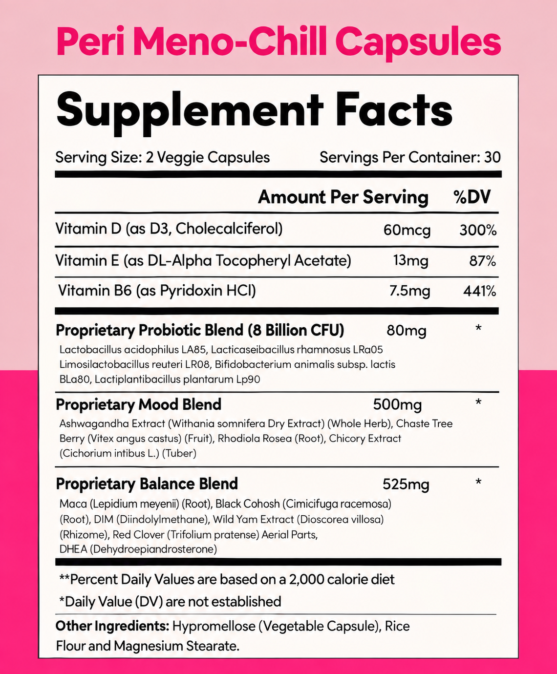 Black Girl Vitamins | Peri Meno-Chill, photo 3 of 3