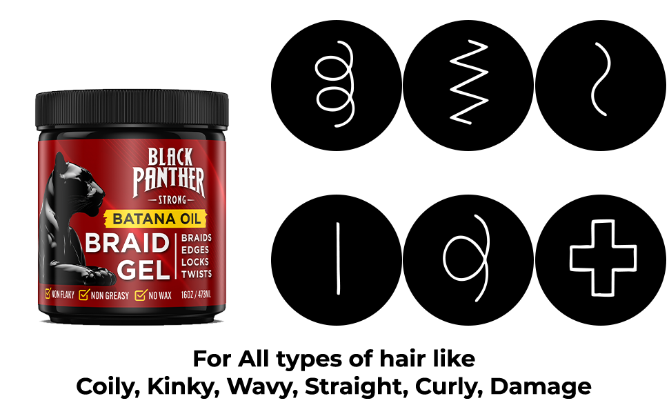 Black Panther Strong | Batana Oil Braid Gel 2 -N -1 Condition While You Braid, photo 8 of 8