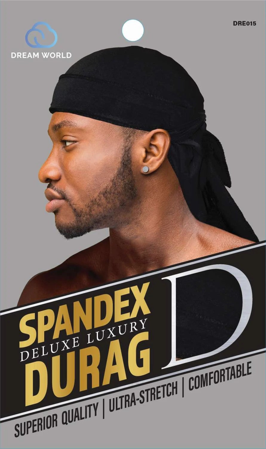 Dream | Spandex Deluxe Luxury Durag (Black)