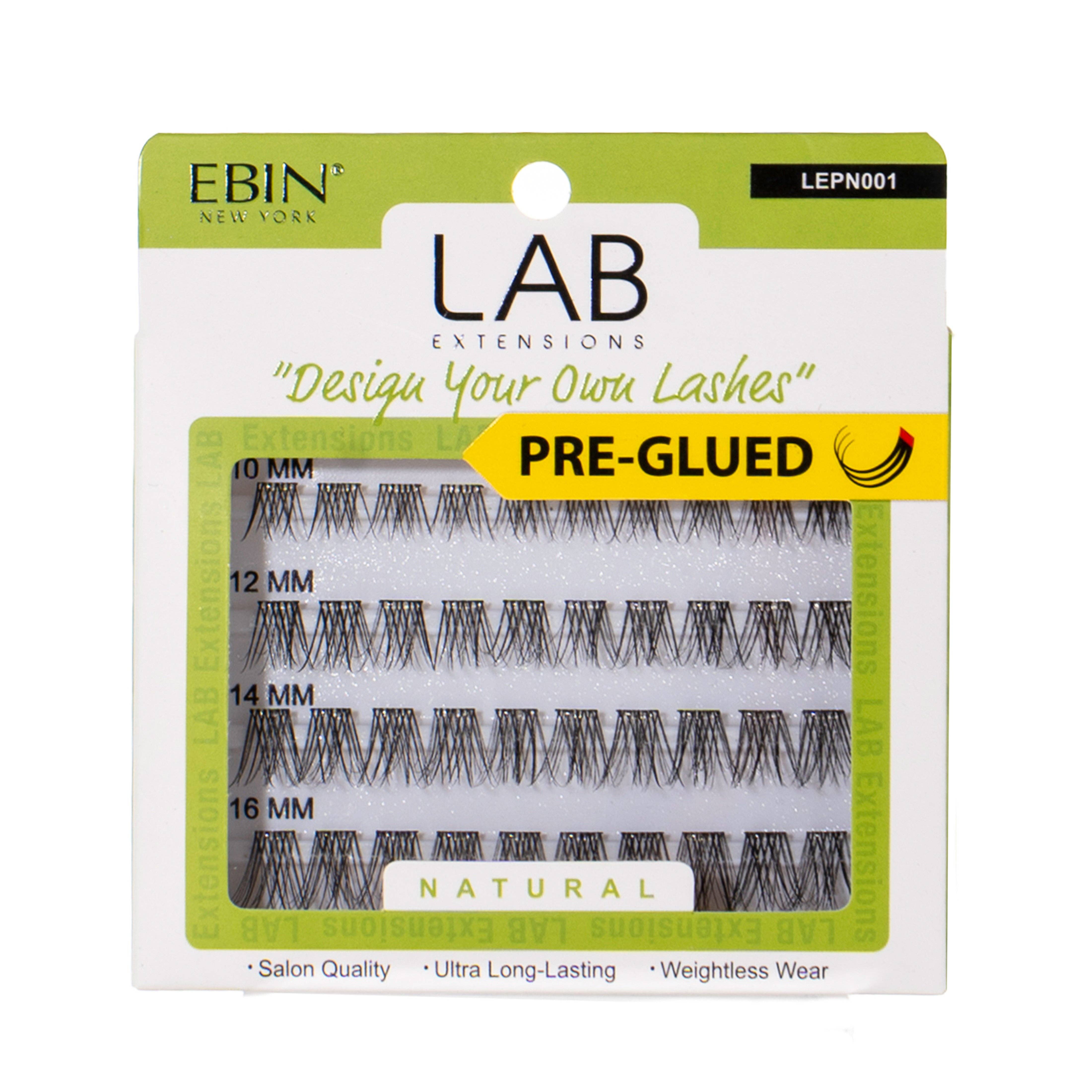 EBIN NEW YORK - LAB EXTENSIONS DIY Cluster Lashes - Natural (Pre-glued), photo 1 of 2