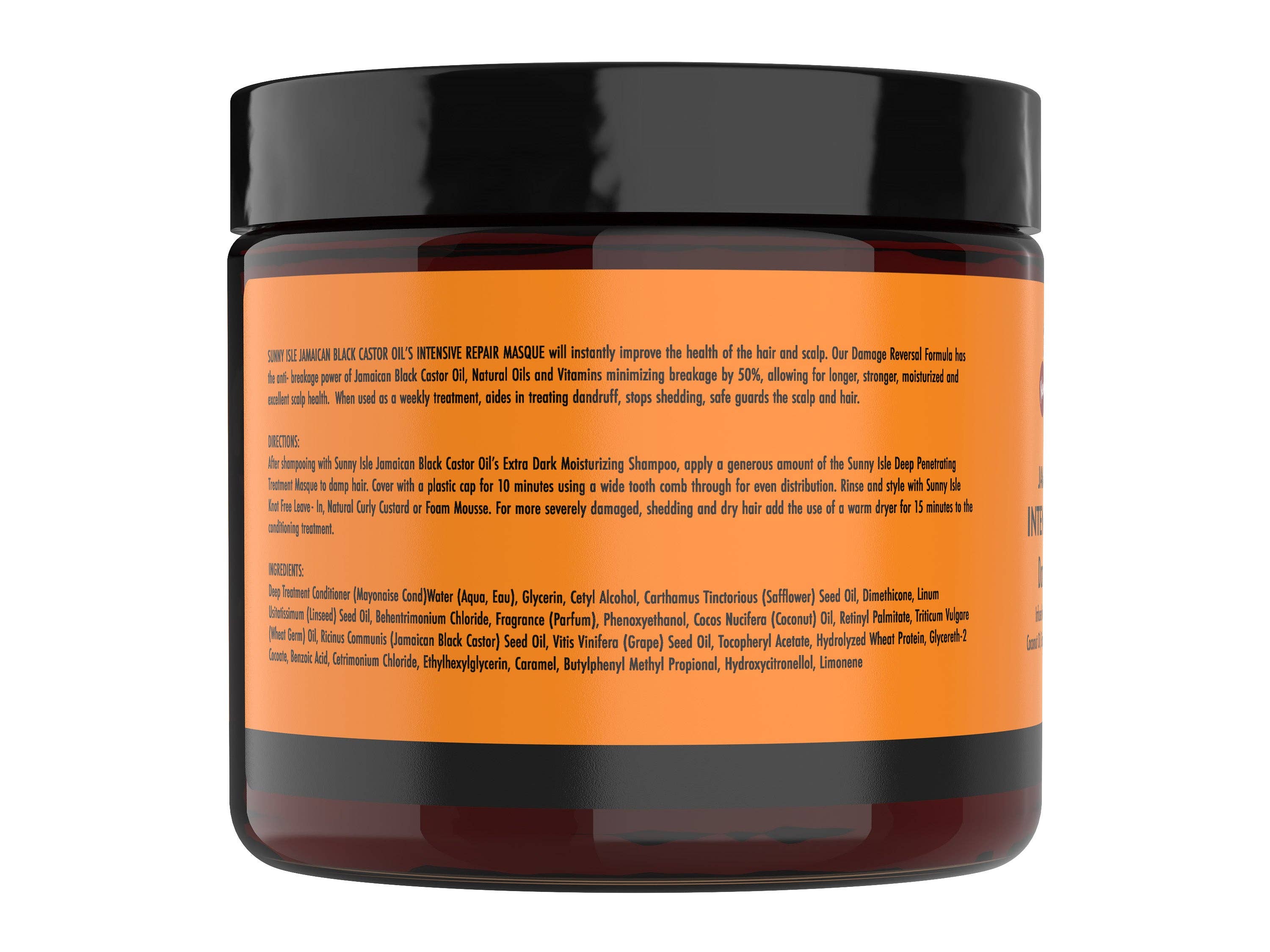 Sunny Isle - Sunny Isle Jamaican Black Castor Oil Intensive Repair Masque - 16 oz., photo 2 of 4