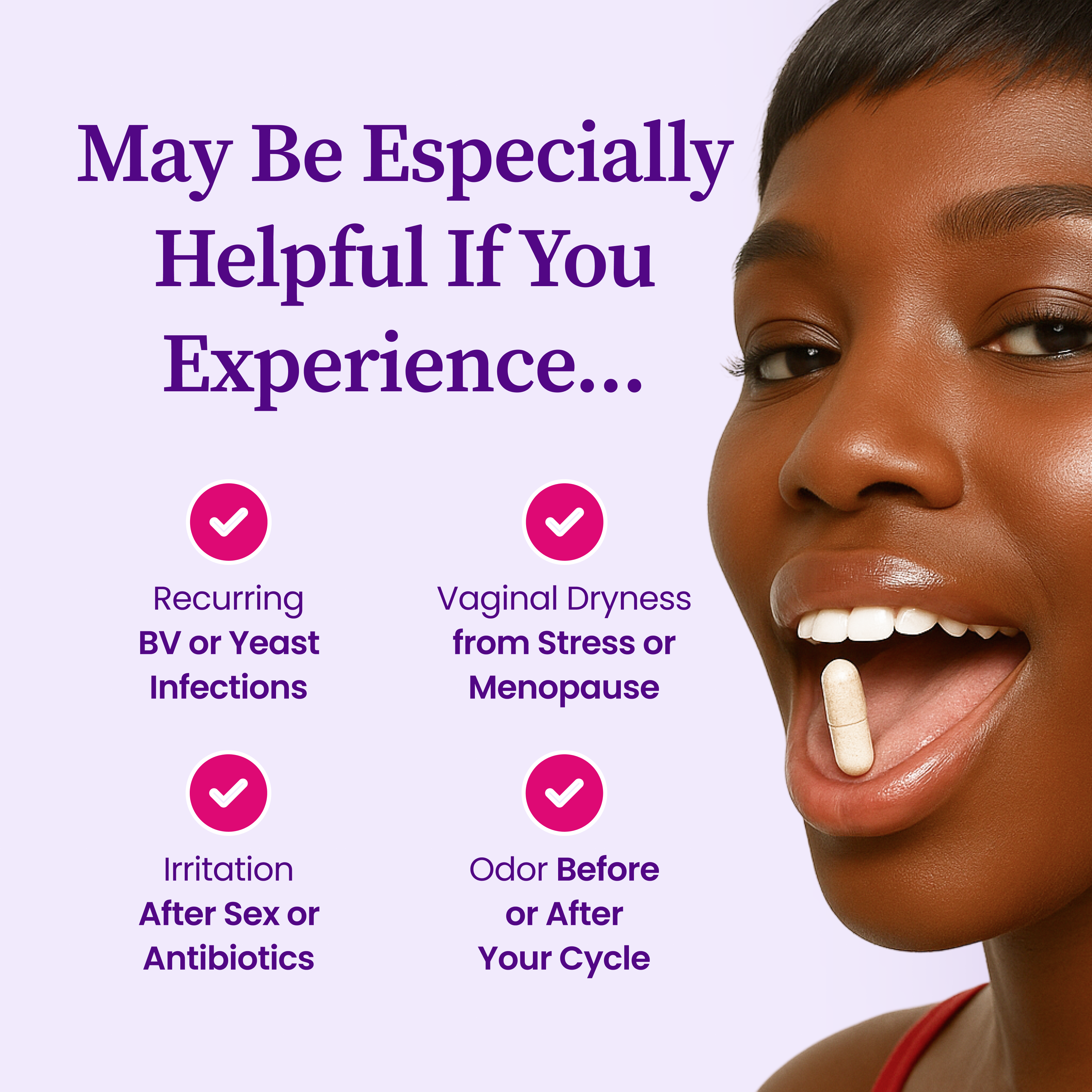 Black Girl Vitamins | Her Balance Vaginal Probiotics Capsules, photo 2 of 3