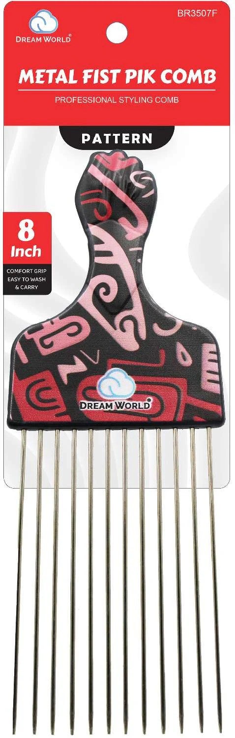 Dream | Metal Fist Pik Comb - 6.5 Inch