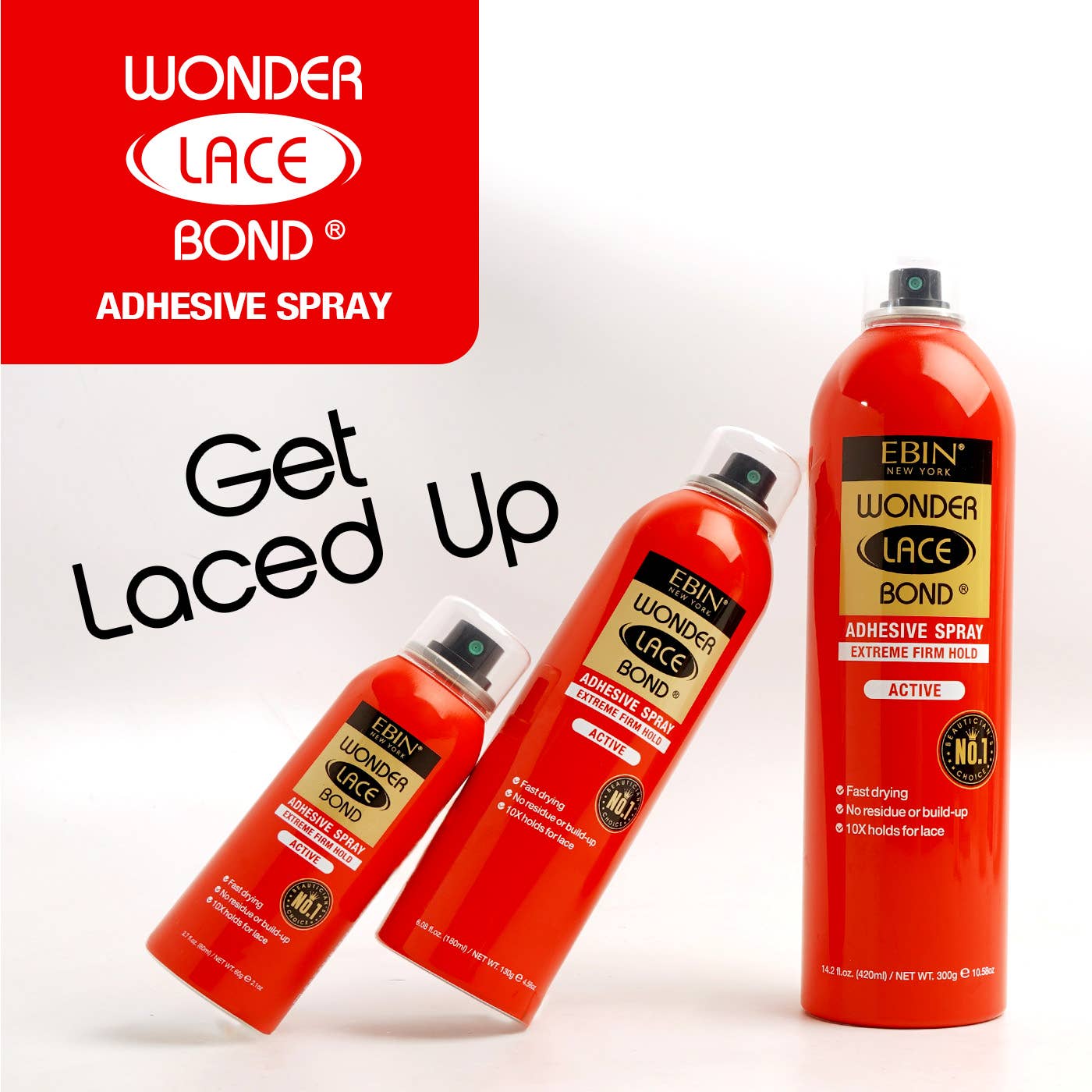 EBIN New York | Wonder Lace Bond Wig Adhesive Spray - Extreme Firm Hold, photo 5 of 8