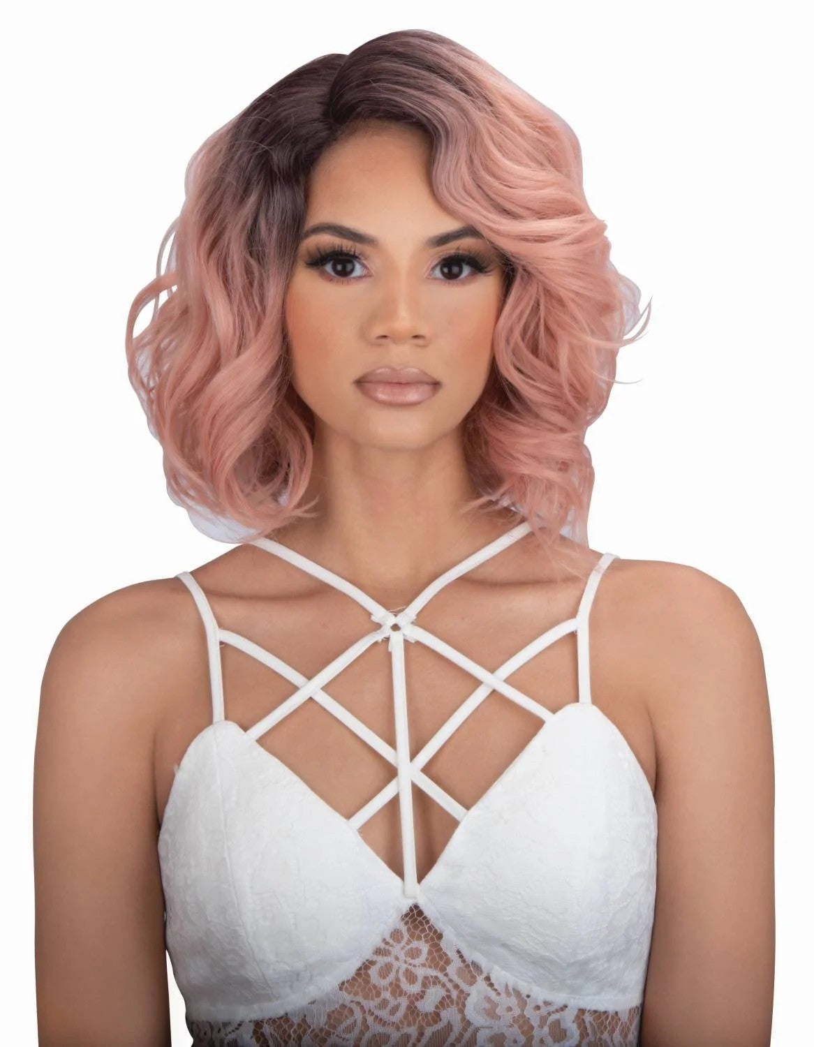 Queen B | Synthetic Lace Front Wig – Shade