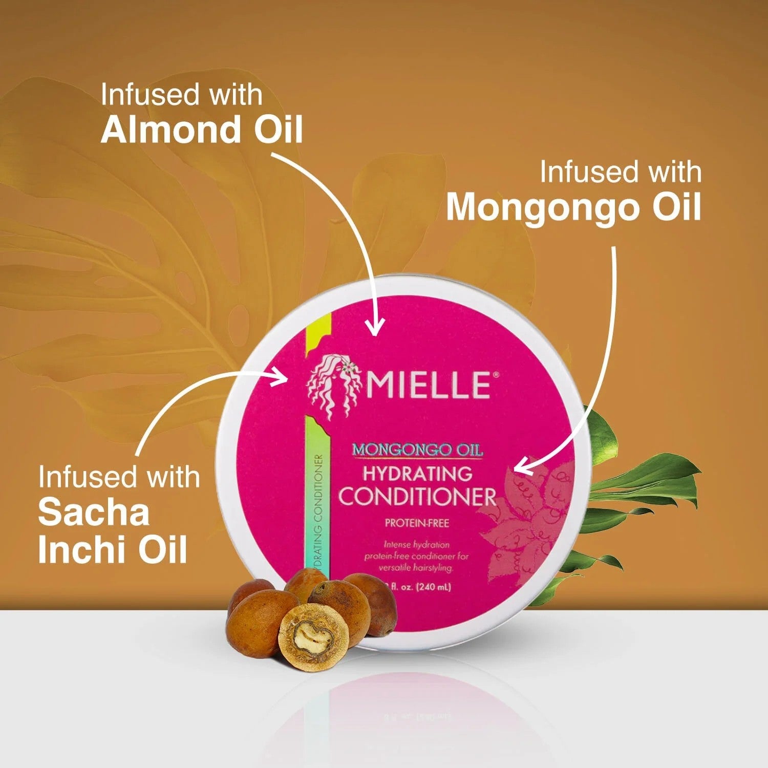 MIELLE | Mongongo Oil Protein-Free Hydrating Conditioner, photo 3 of 3