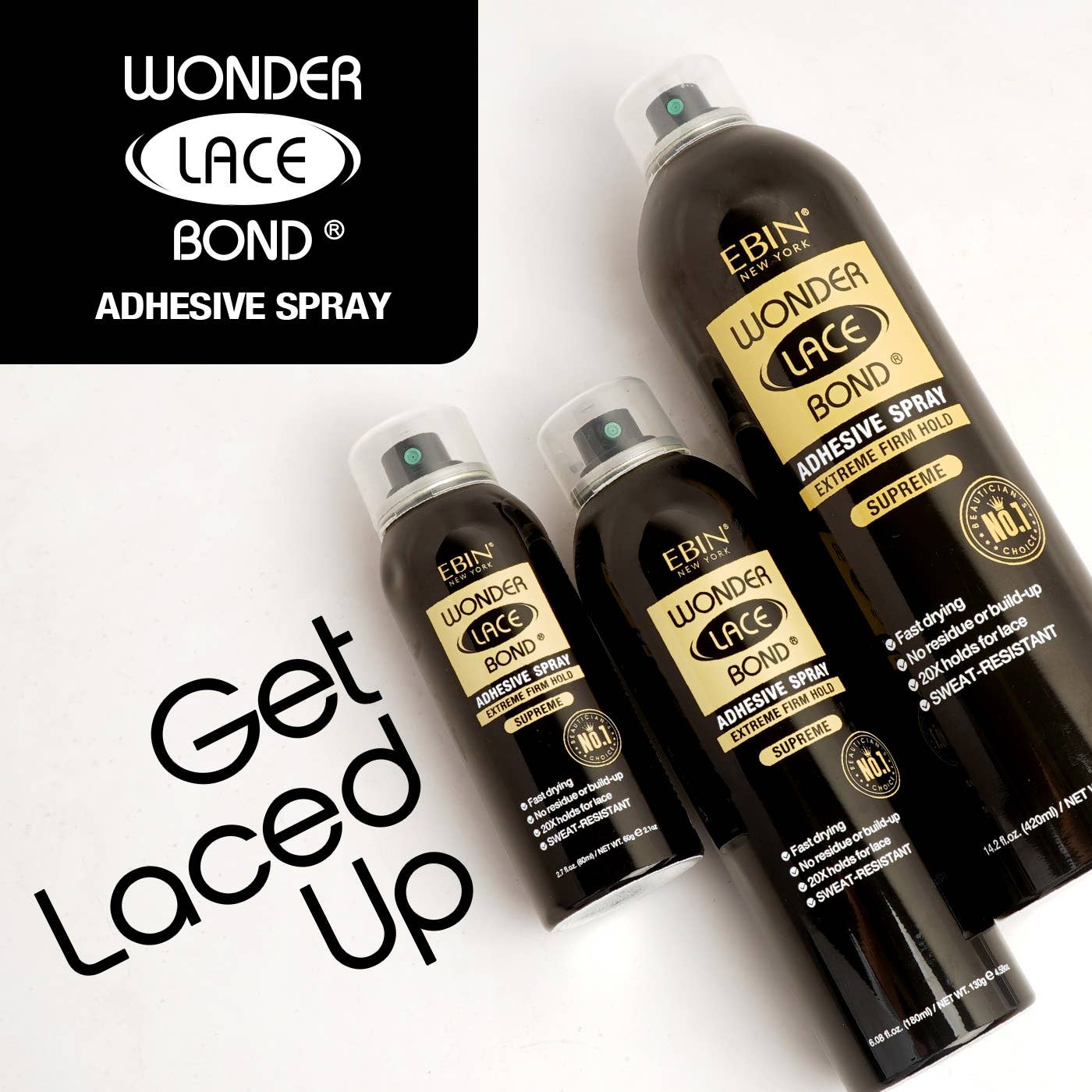 EBIN New York | Wonder Lace Bond Wig Adhesive Spray - Supreme, photo 5 of 8