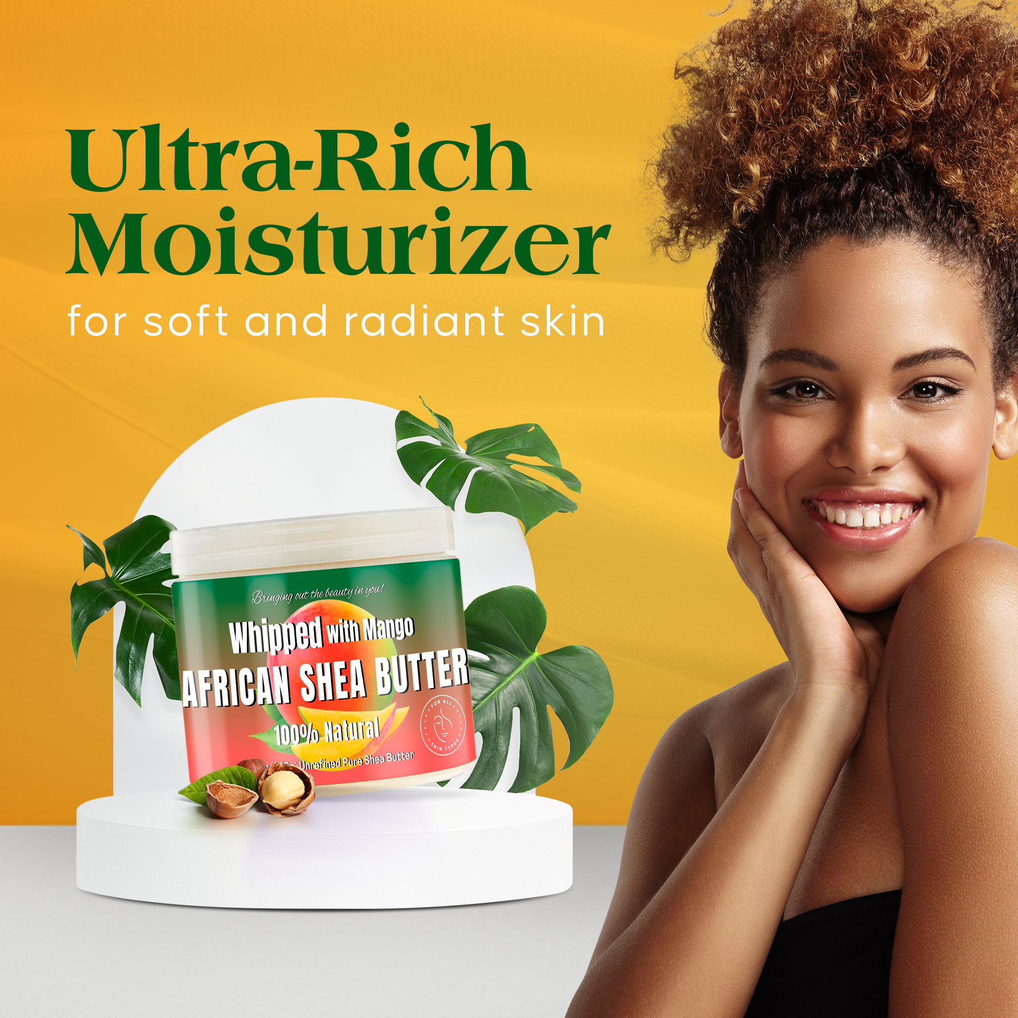 RA Cosmetics | Whipped African Ivory Shea Butter - Mango, photo 4 of 8