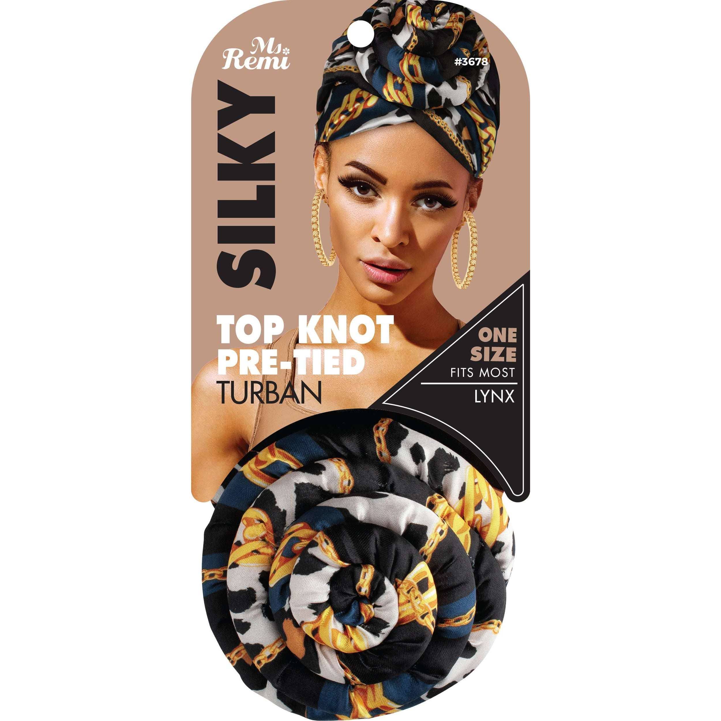 Annie International | Ms. Remi Silky Top Knot Pre-Tied Turban Head Wrap, photo 4 of 5